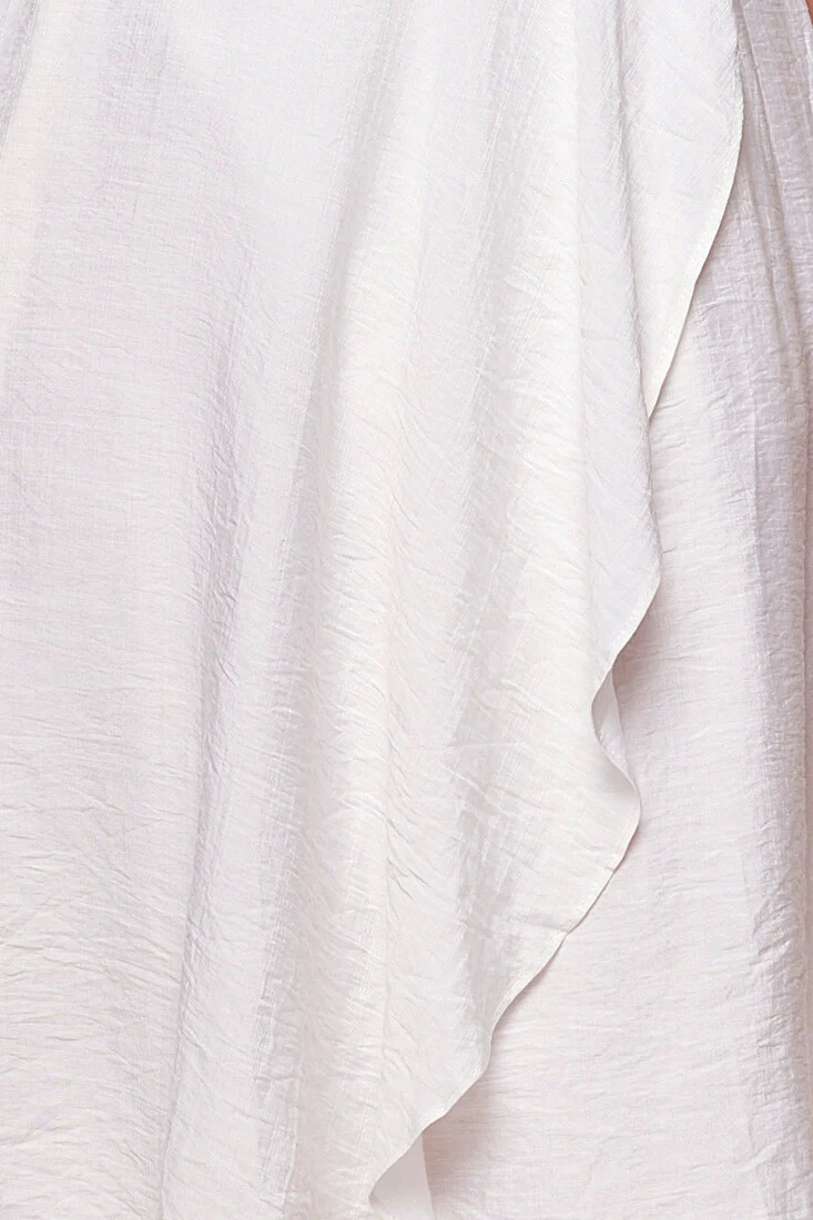 Adali Flowy Summer Midi Dress White - Image 6