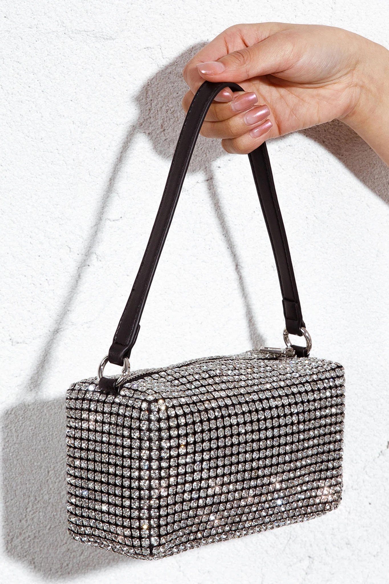 After Hours Diamante Bag Silver - Image 3