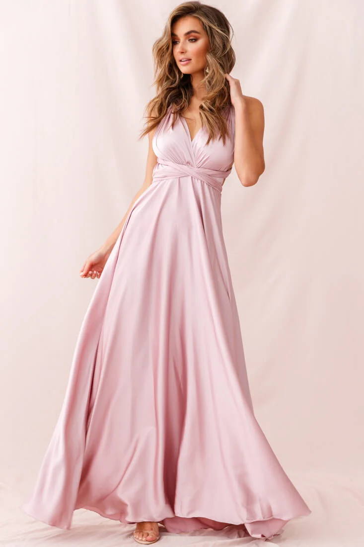 Ariana Multiway Maxi Dress Blush - Image 3