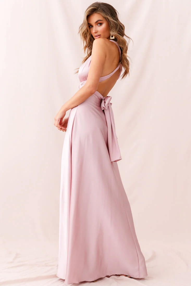 Ariana Multiway Maxi Dress Blush - Image 4