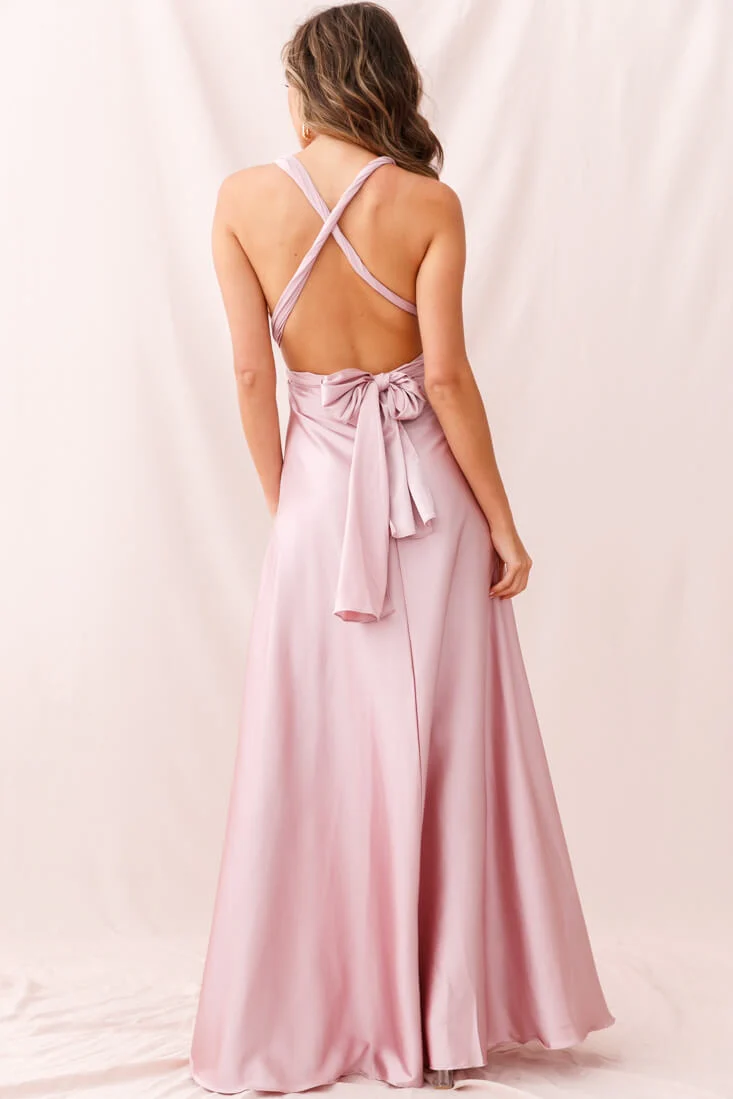Ariana Multiway Maxi Dress Blush - Image 5