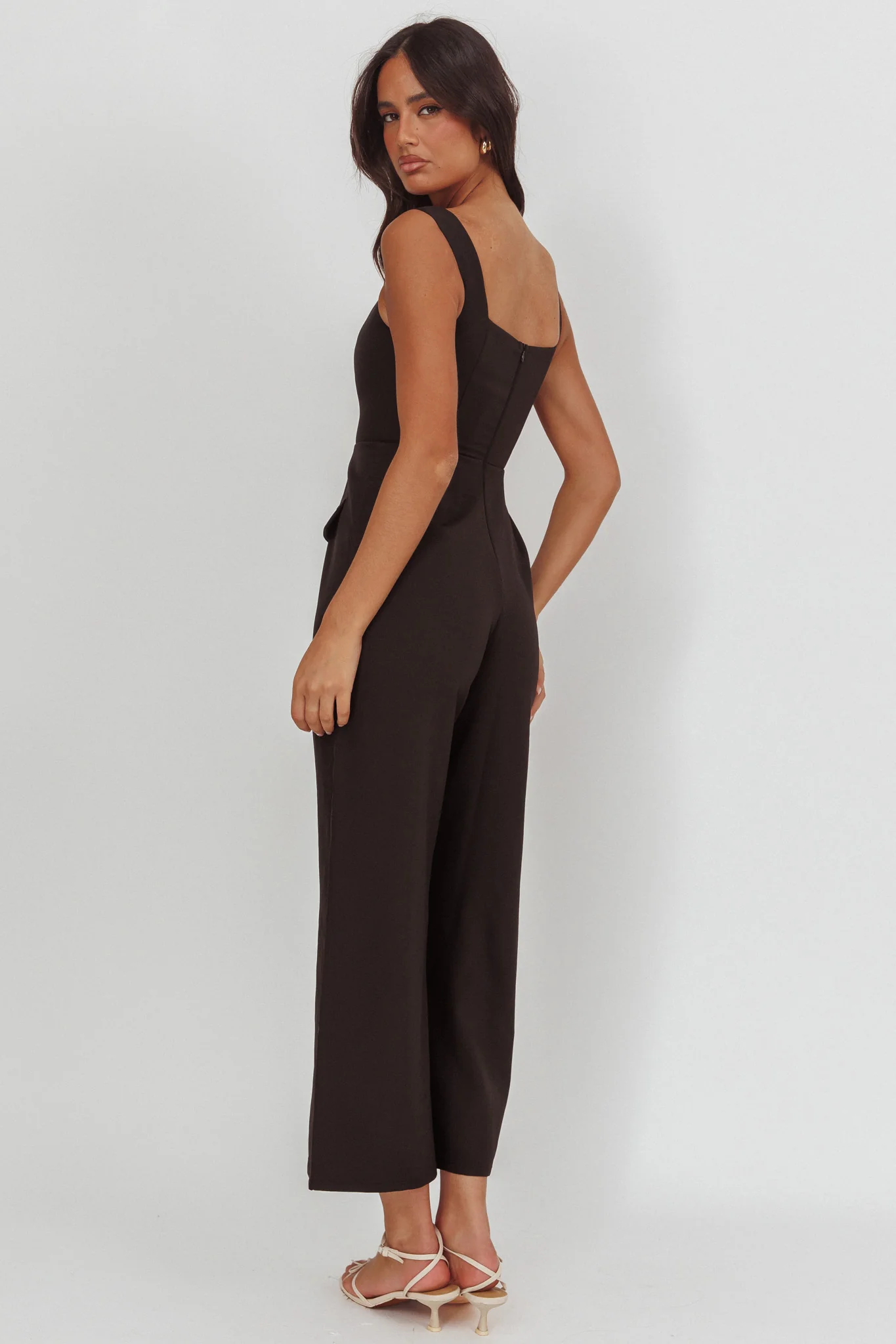 Atheena Faux Pocket Jumpsuit Black - Image 2