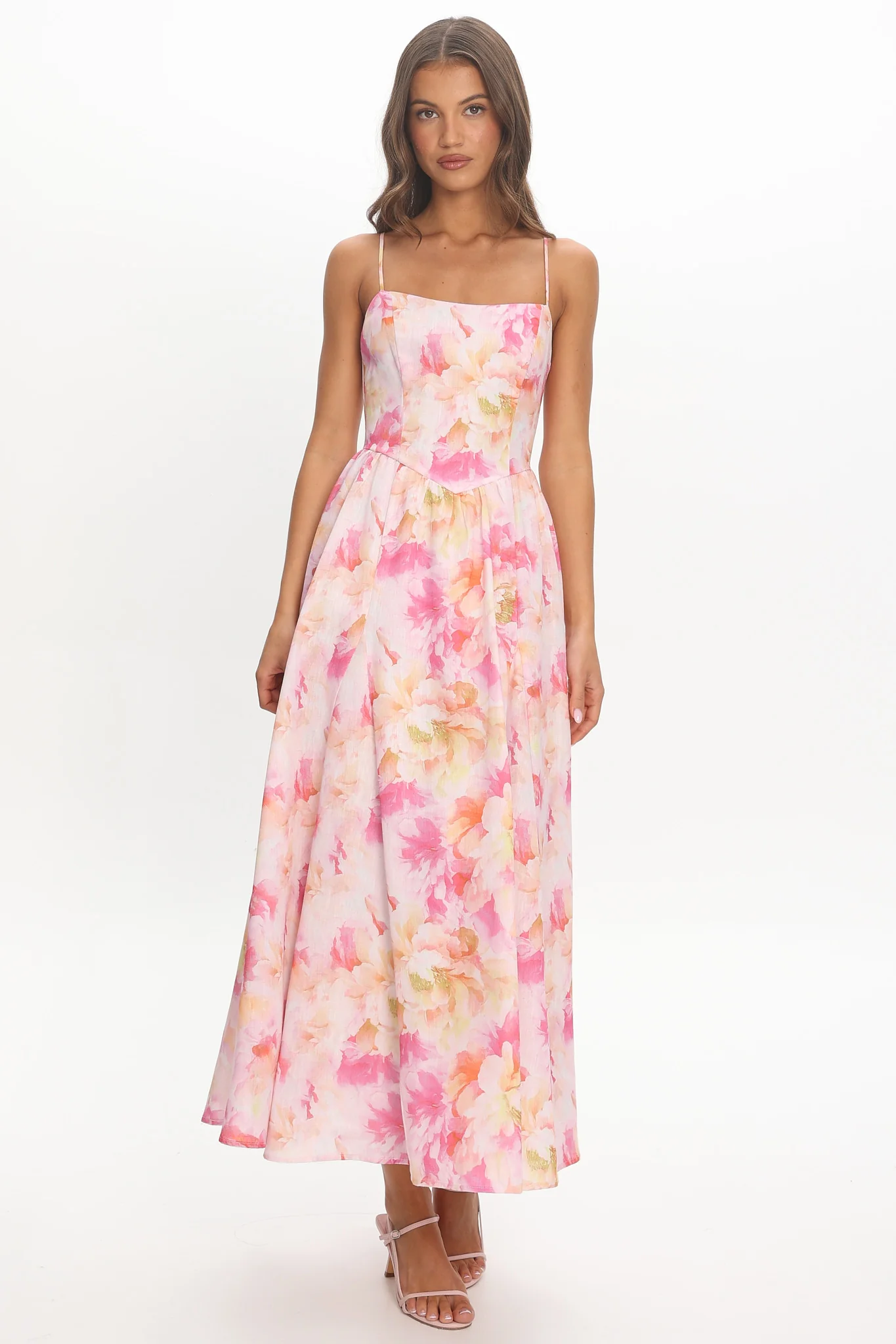 Avelisse Scoop Midi Dress Pink - Image 2