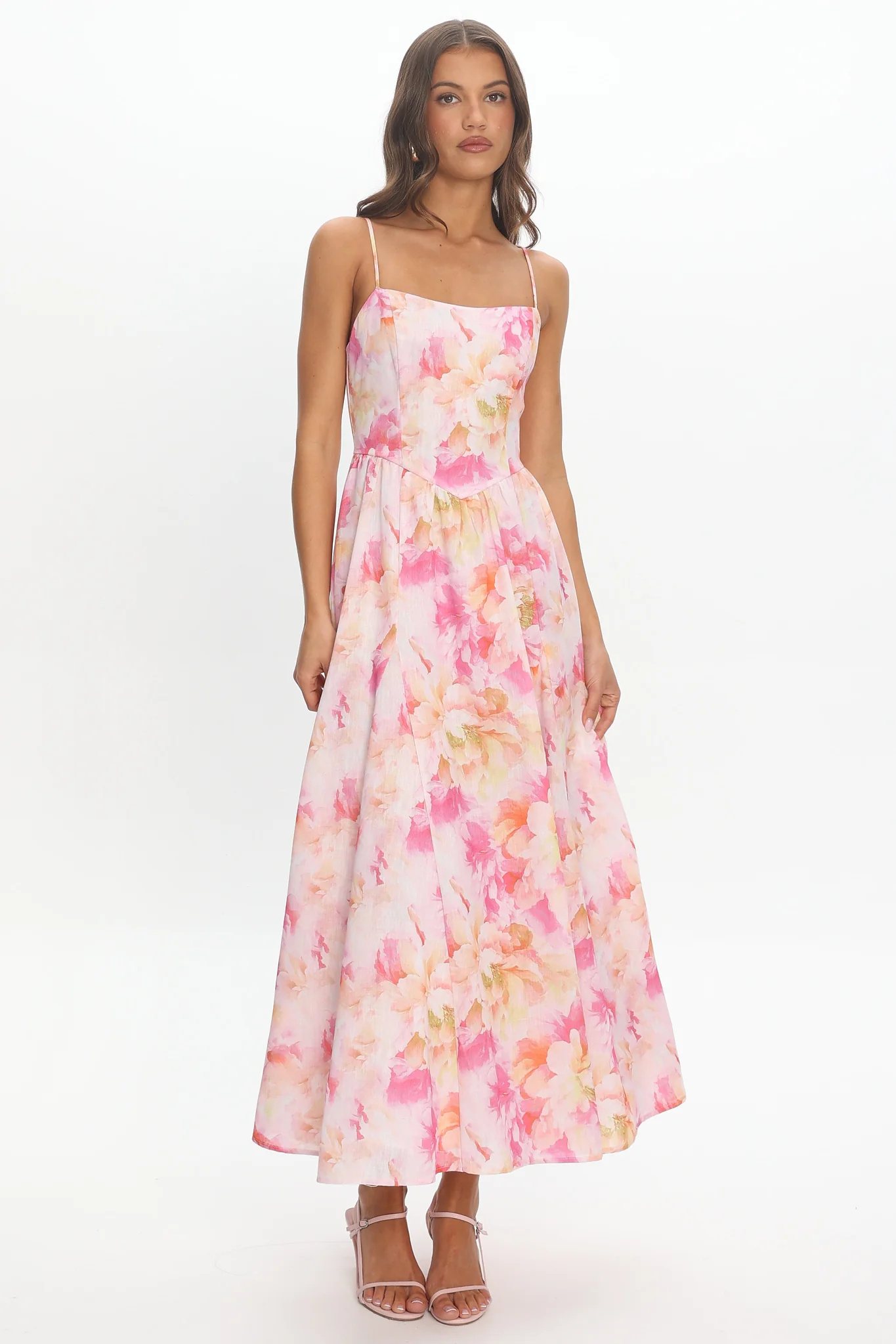 Avelisse Scoop Midi Dress Pink - Image 5