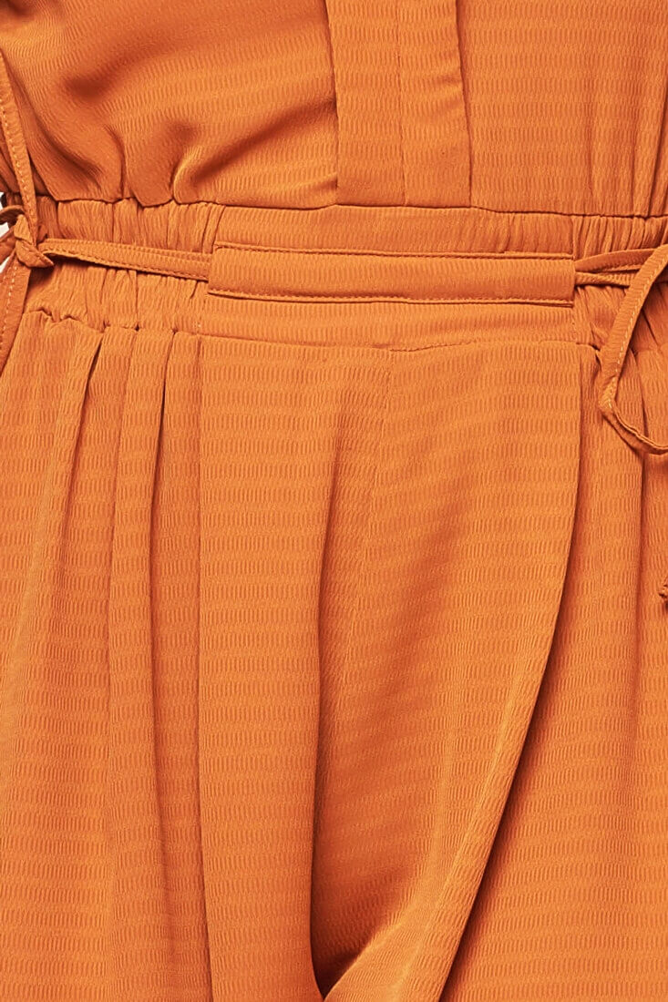 Bailey Vintage V Neck Romper Orange - Image 7