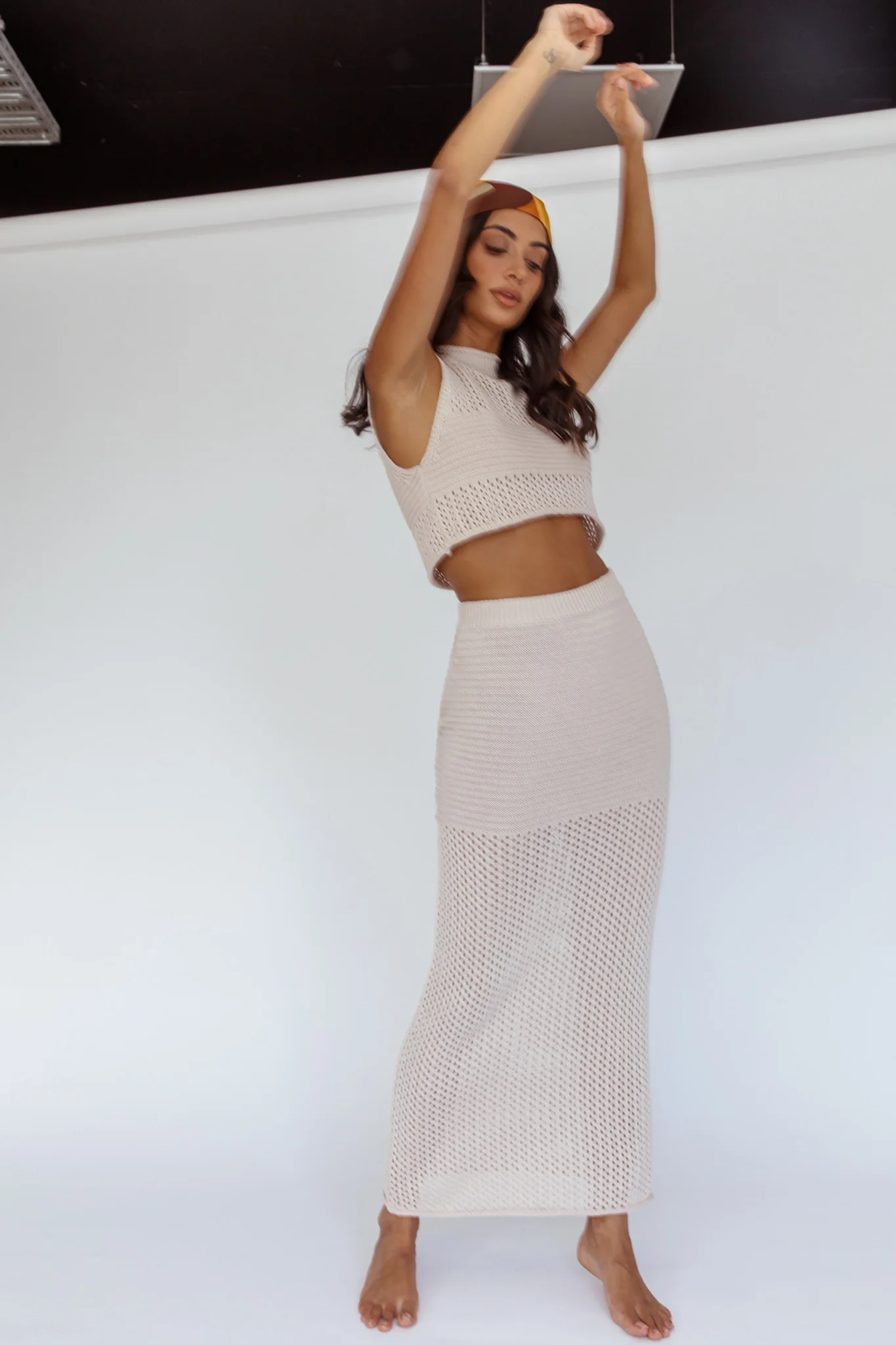 Bayside Crochet Maxi Skirt Oat - Image 7