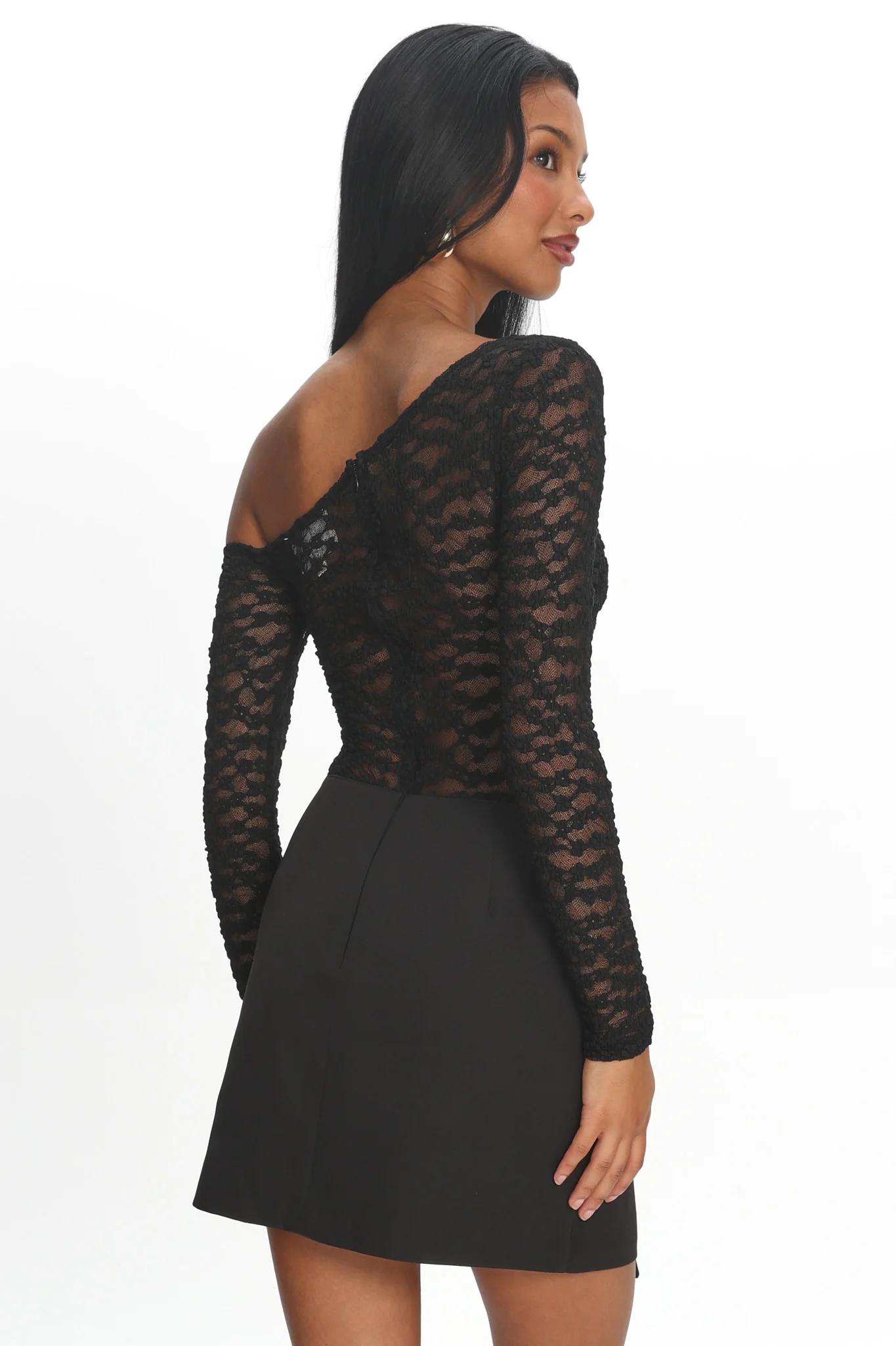 Belladonna Lace Mini Dress Black - Image 3