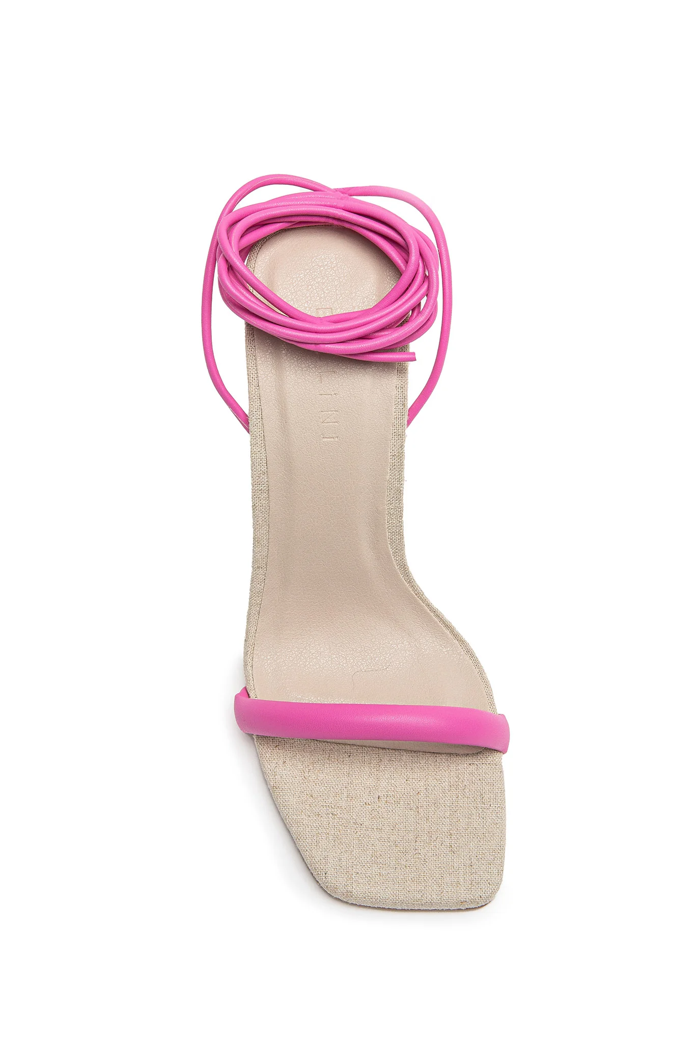 BiLLiNi Payson High Block Heel Linen Pink - Image 8