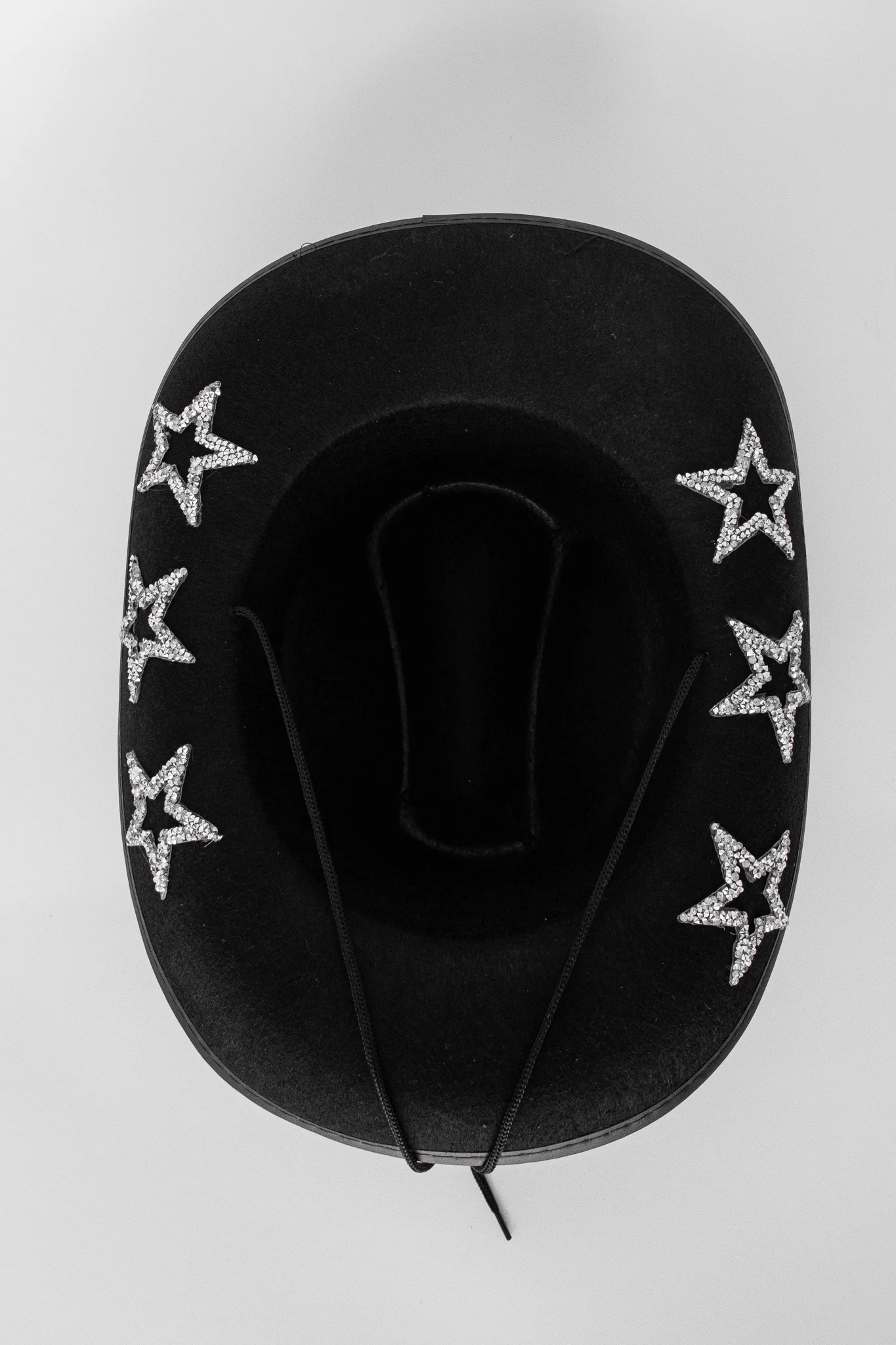 Bobby Rhinestone Star Cowboy Hat Black - Image 2