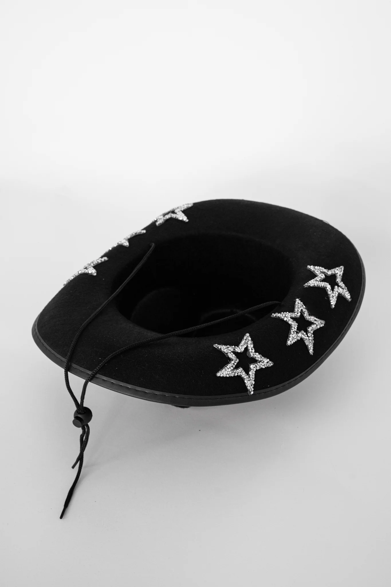 Bobby Rhinestone Star Cowboy Hat Black - Image 3