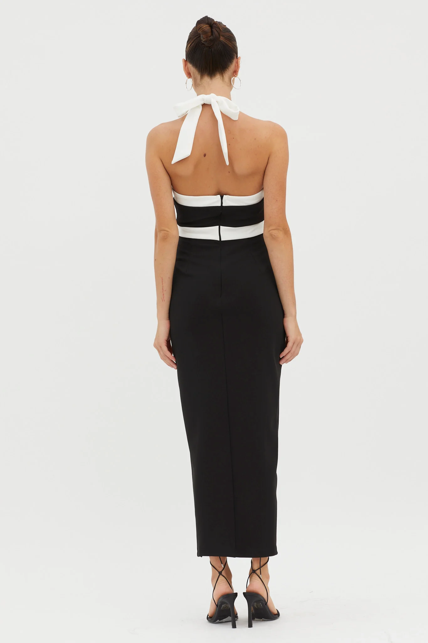 Canary Islands Halterneck Midi Dress Black - Image 2