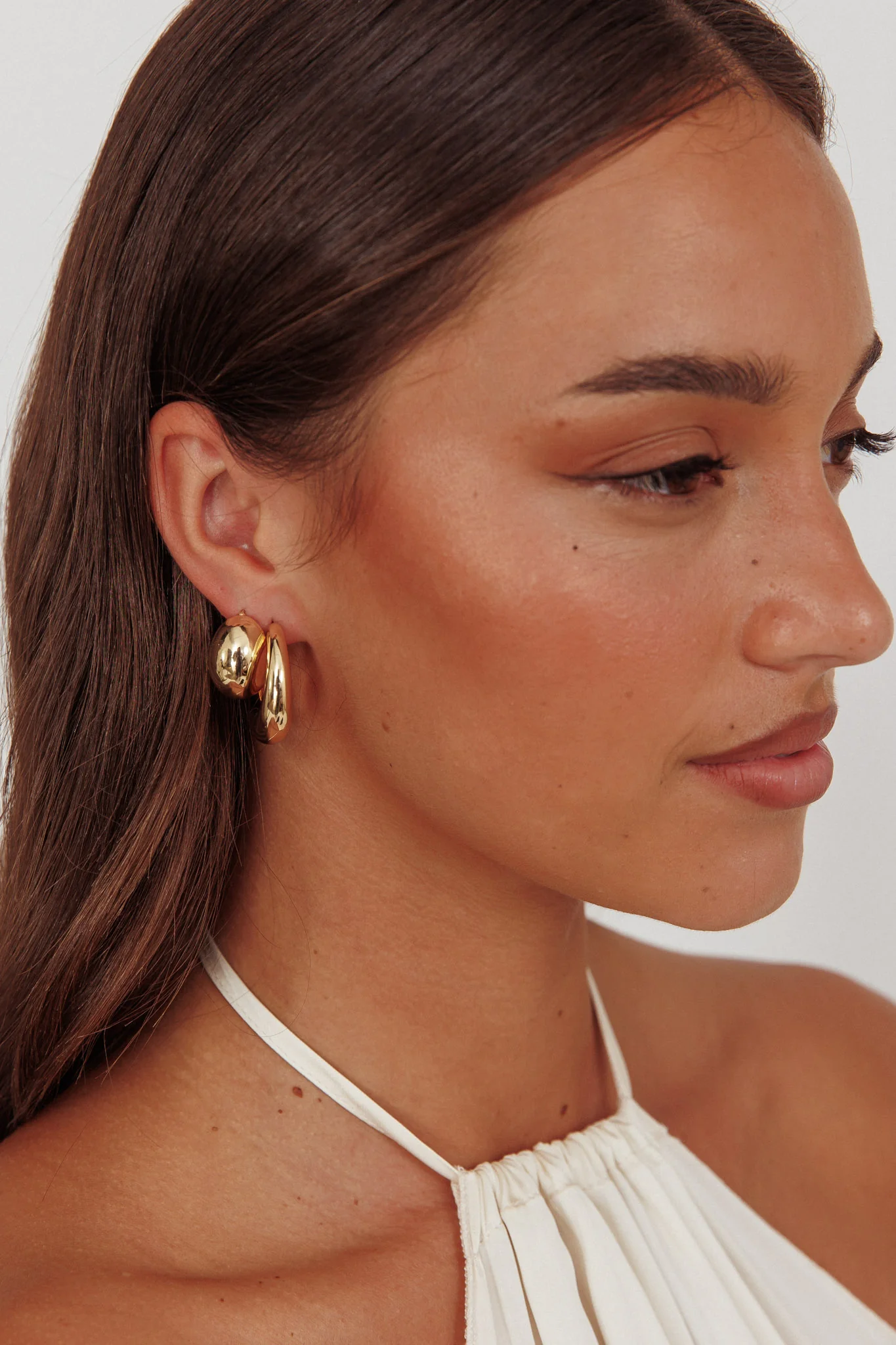 Casper Chunky Earrings Set Gold - Image 3