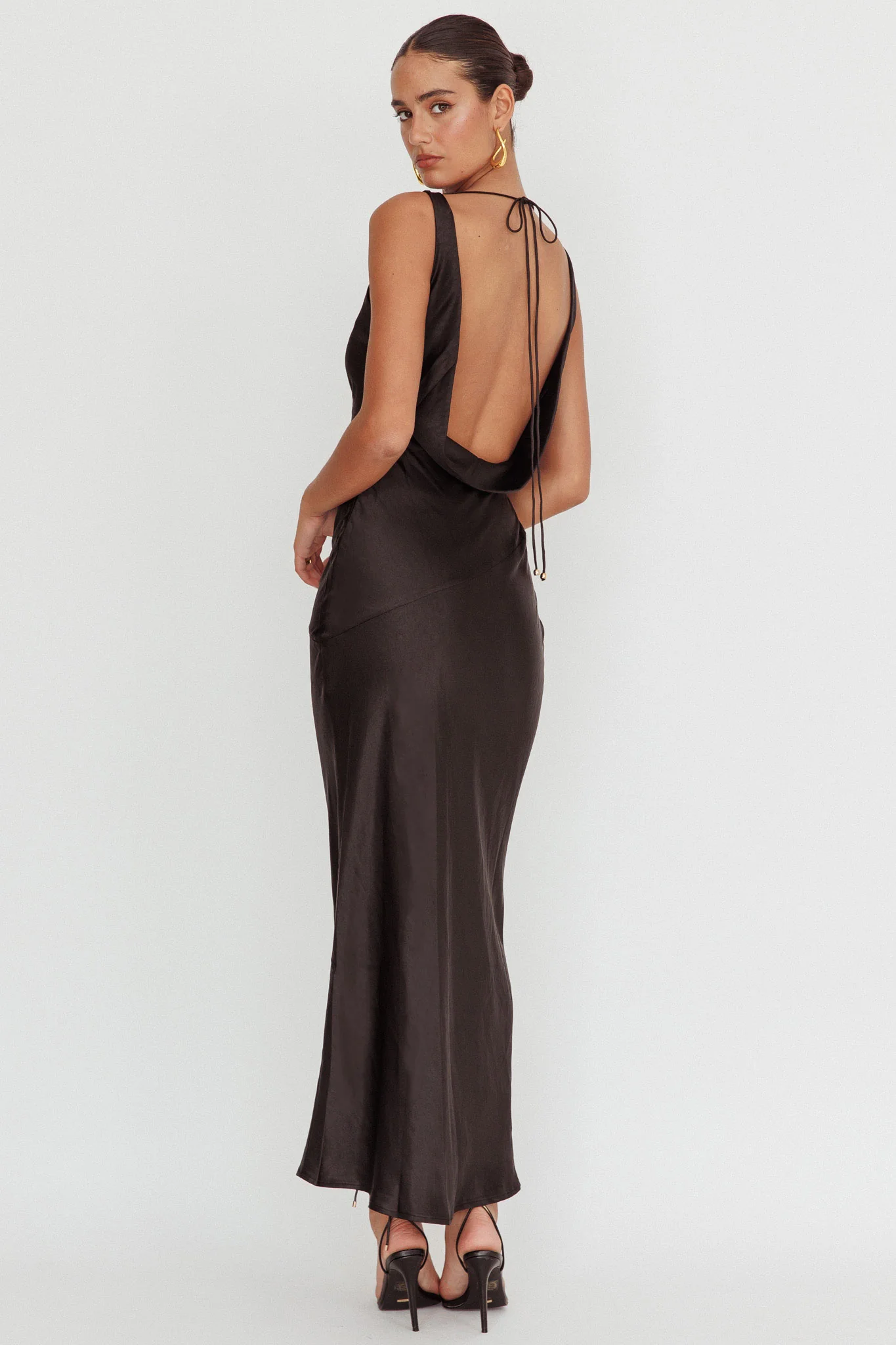 Cassiopeia Open Back Maxi Dress Black - Image 2