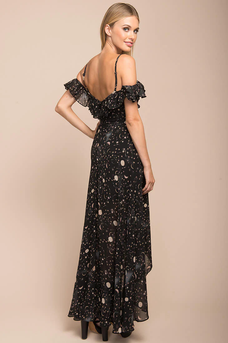 Celeste Star Print Maxi Dress - Image 4