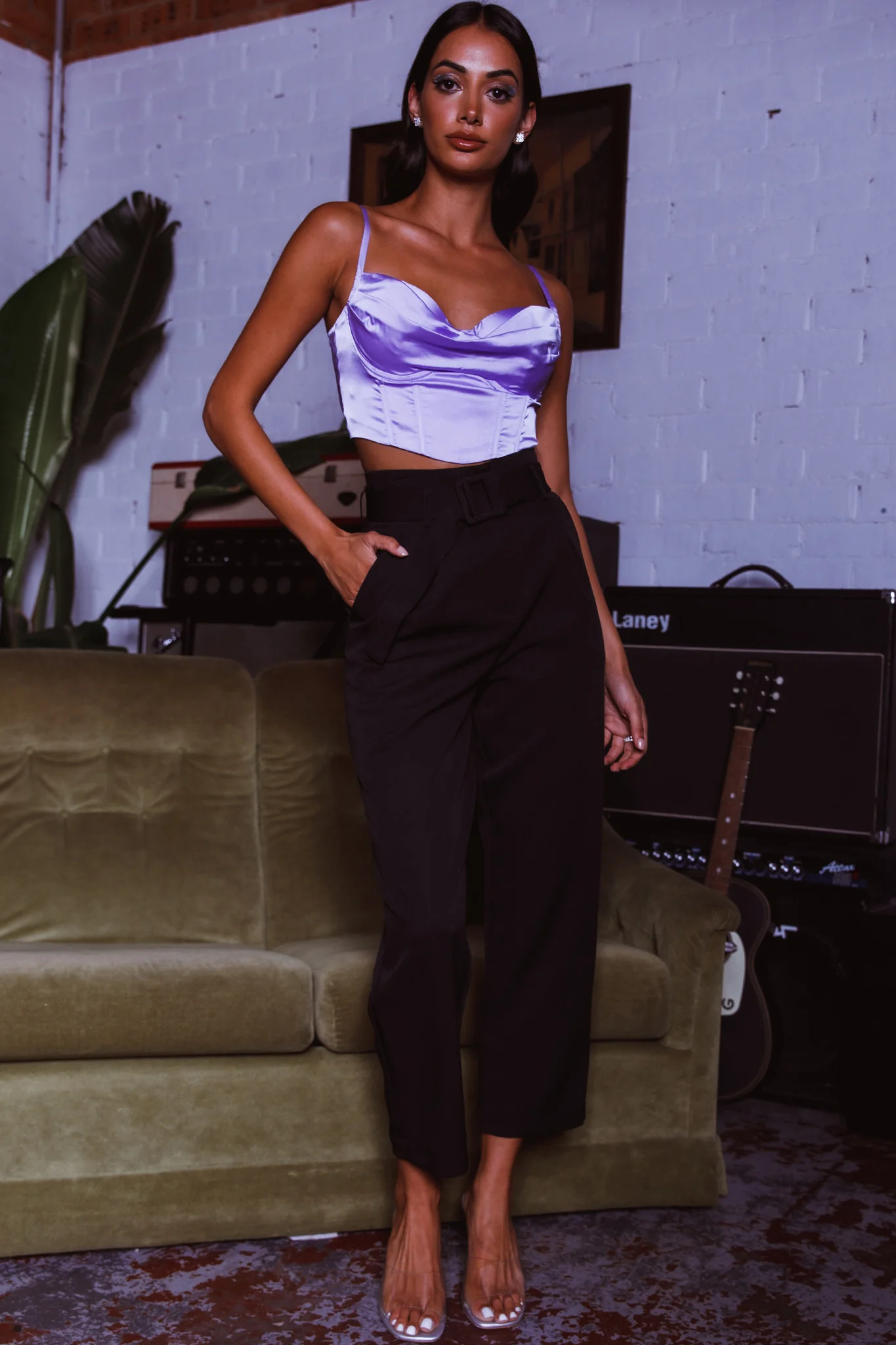 Chance Encounter Straight Leg Pants Black - Image 3