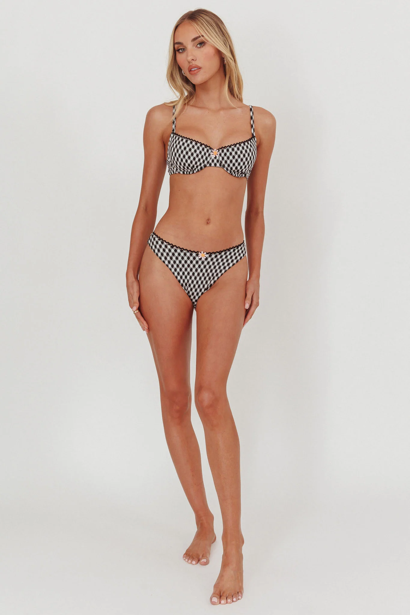 Cheerful Underwire Bikini Top Gingham - Image 4