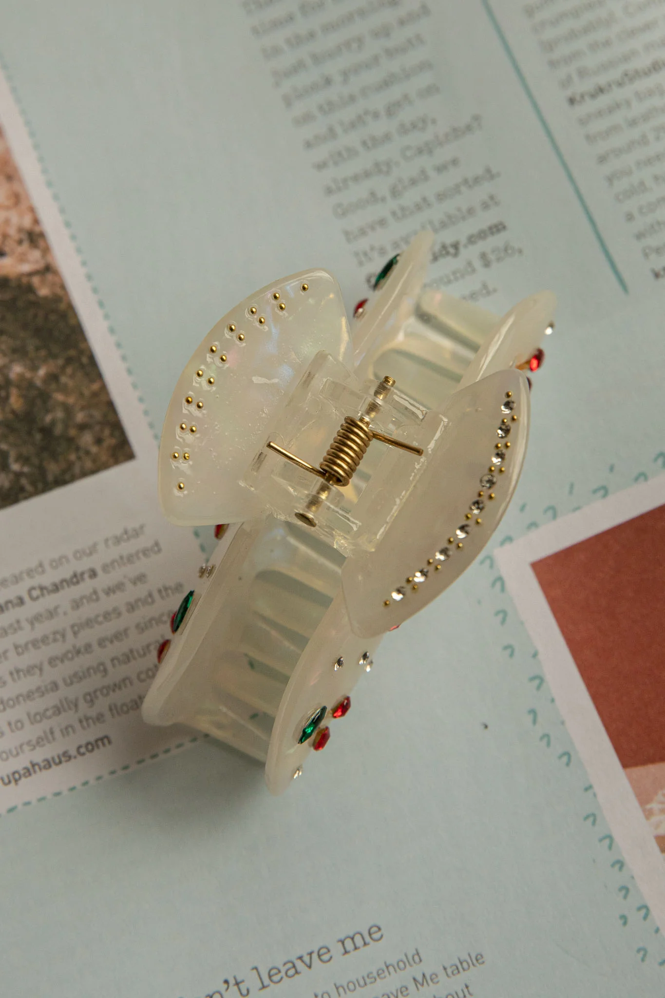 Cherry Pie Hair Clip White - Image 3