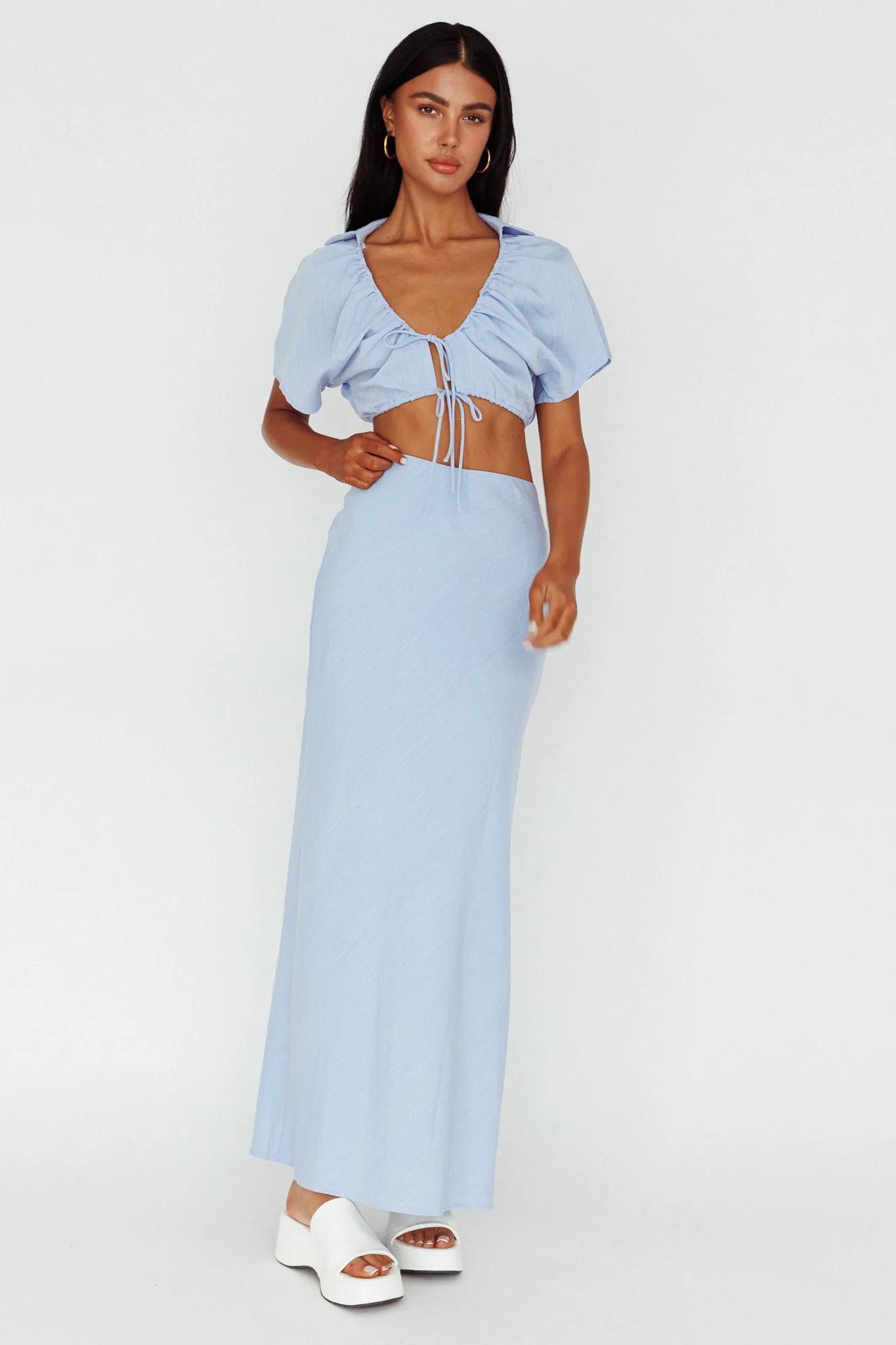 Coast To Coast Maxi Skirt Blue - Image 5
