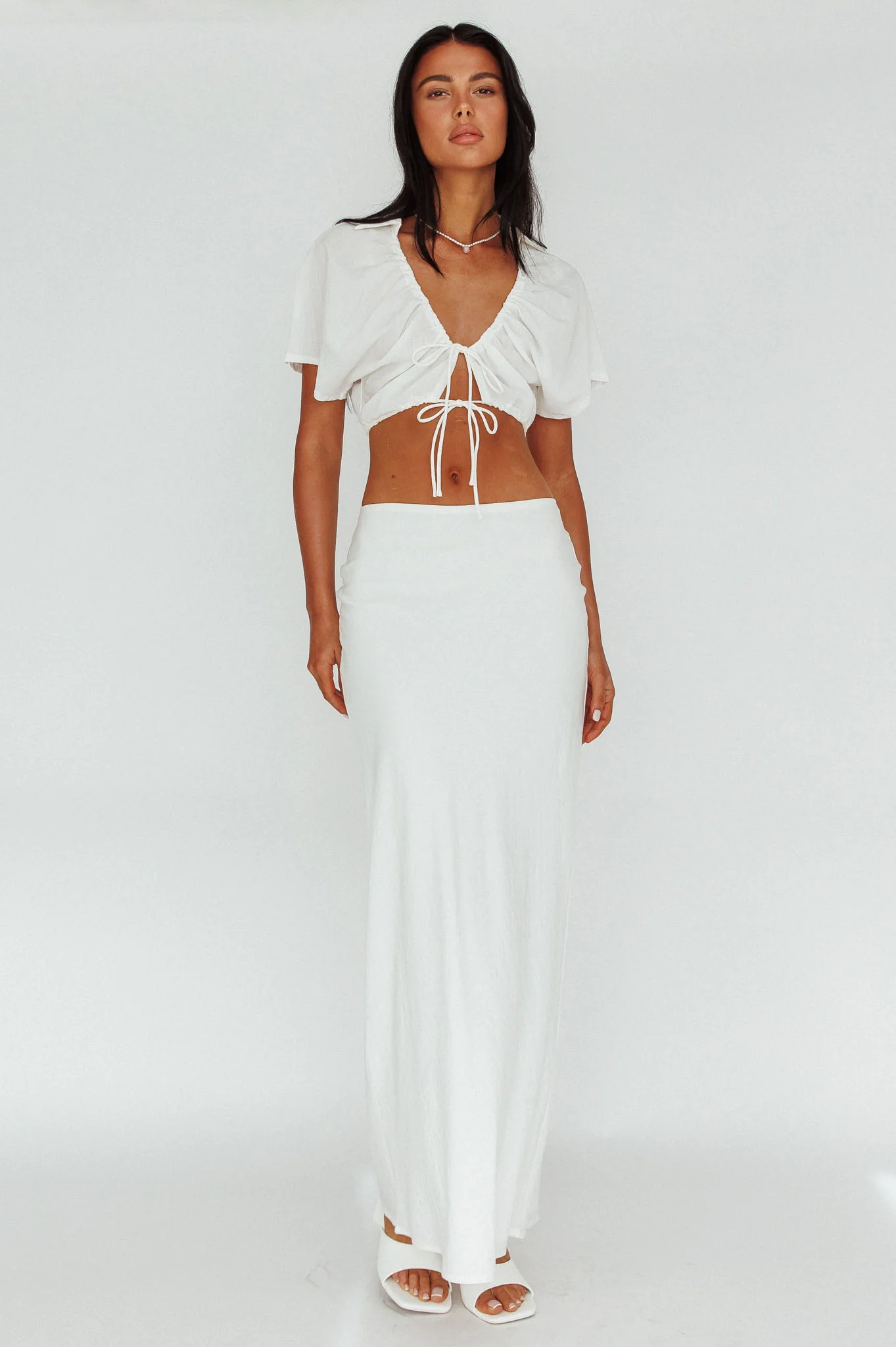 Coast To Coast Maxi Skirt White - Image 4