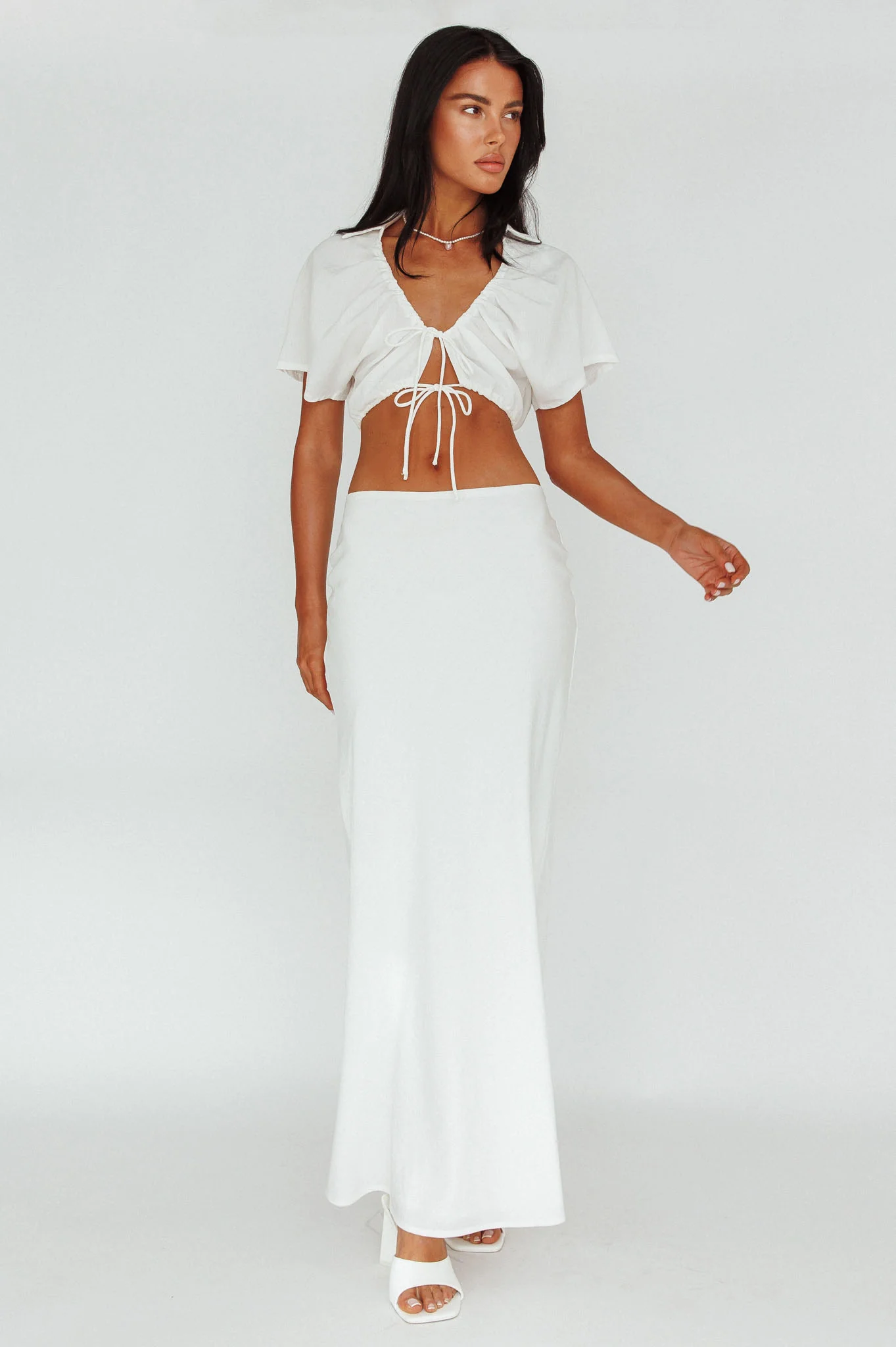 Coast To Coast Maxi Skirt White - Image 5