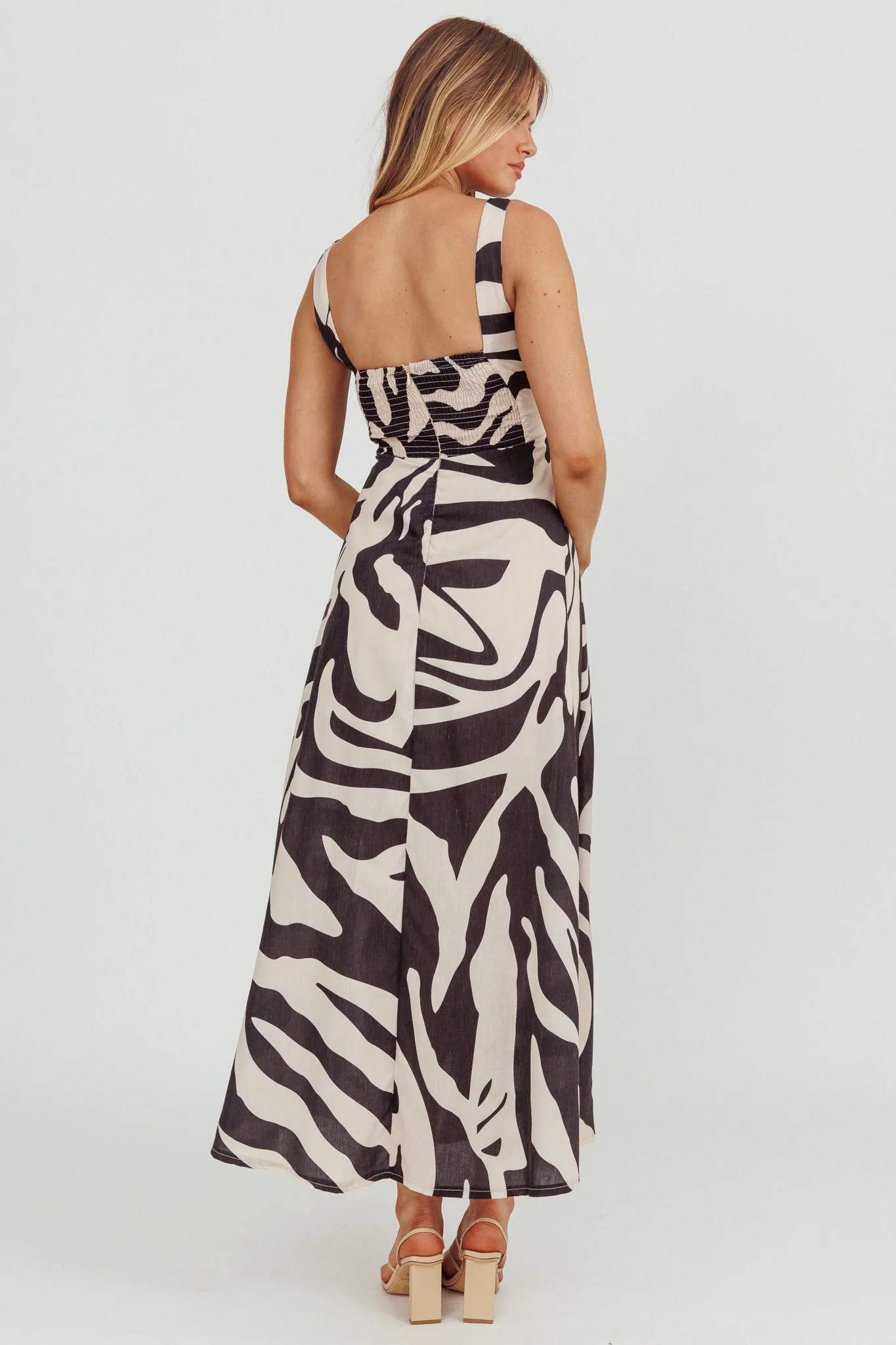 Colette A-Line Maxi Dress Black - Image 2