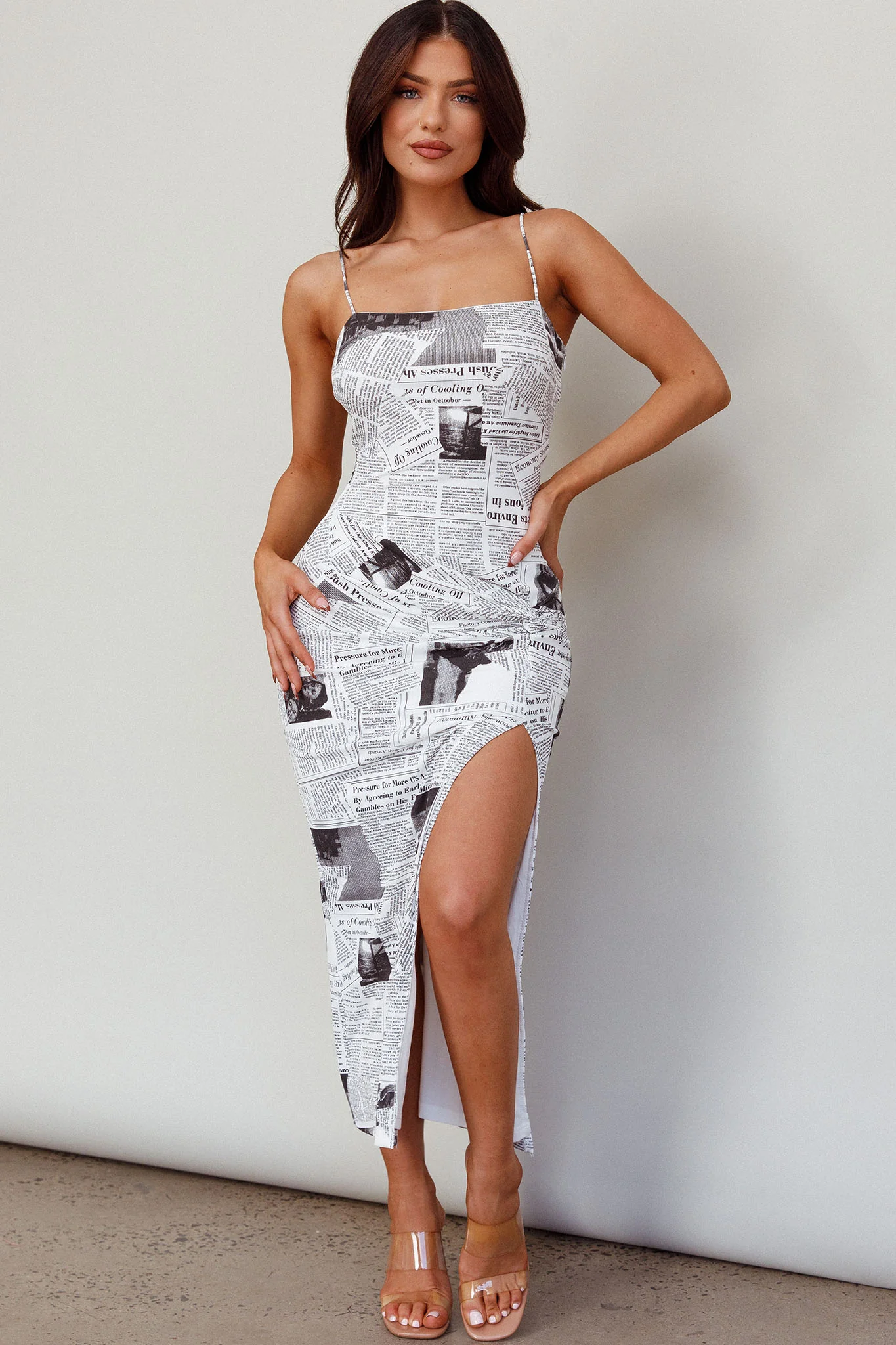 Comme Ci, Comme Ca Strapless Midi Dress White - Image 4