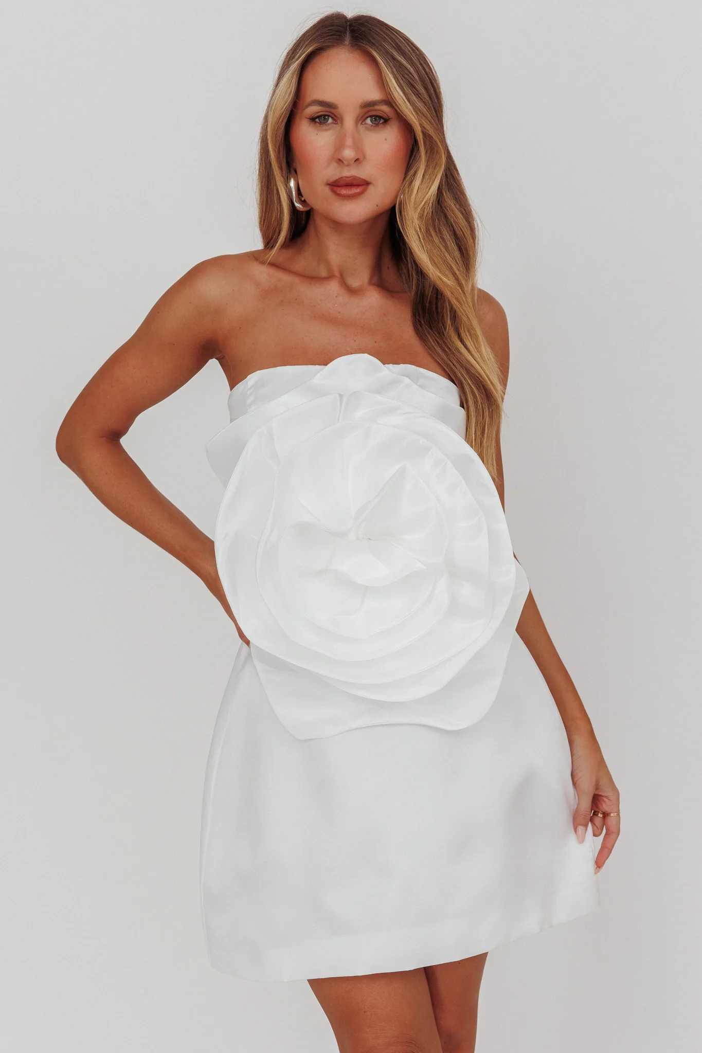 Count Down A-Line Mini Skirt Oyster - Image 2