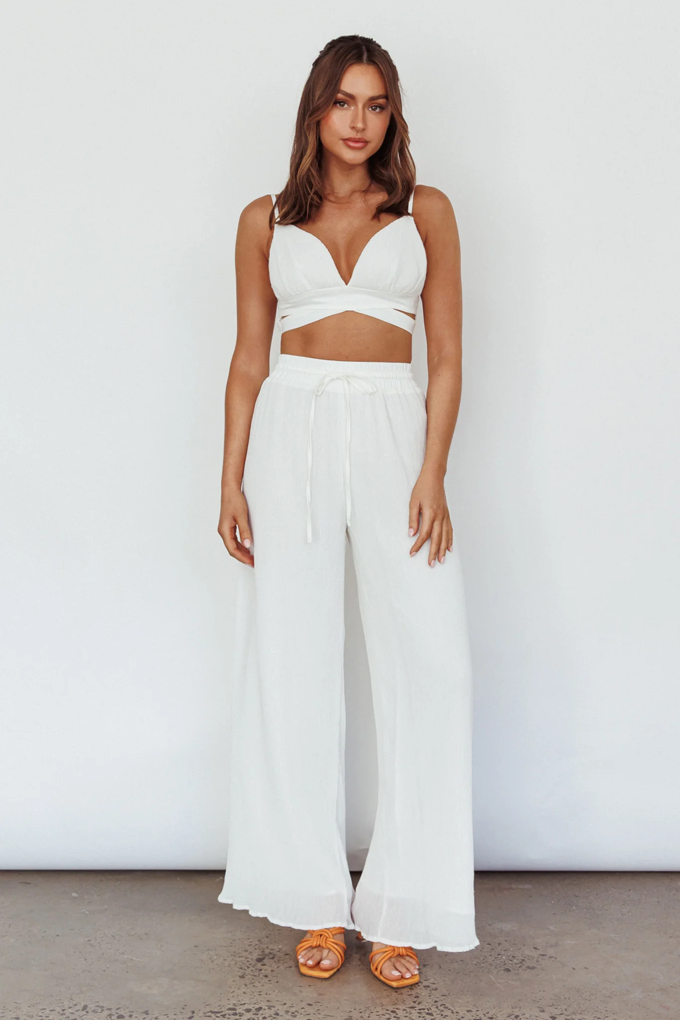 Cove Elasticated Pants Ivory - Image 3
