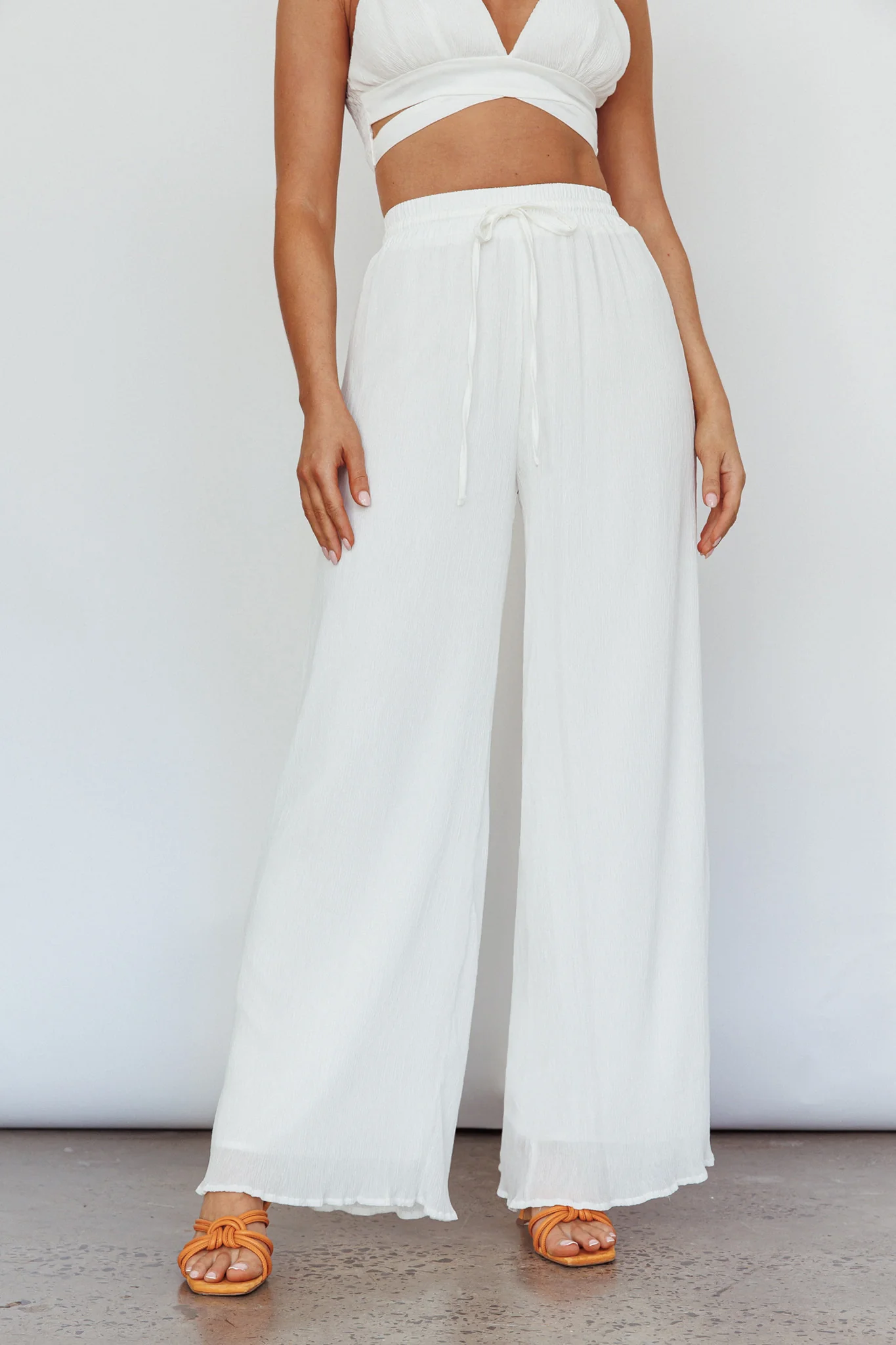 Cove Elasticated Pants Ivory - Image 4
