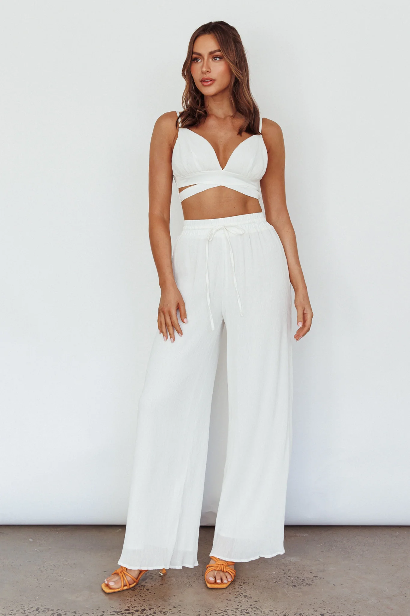 Cove Elasticated Pants Ivory - Image 6