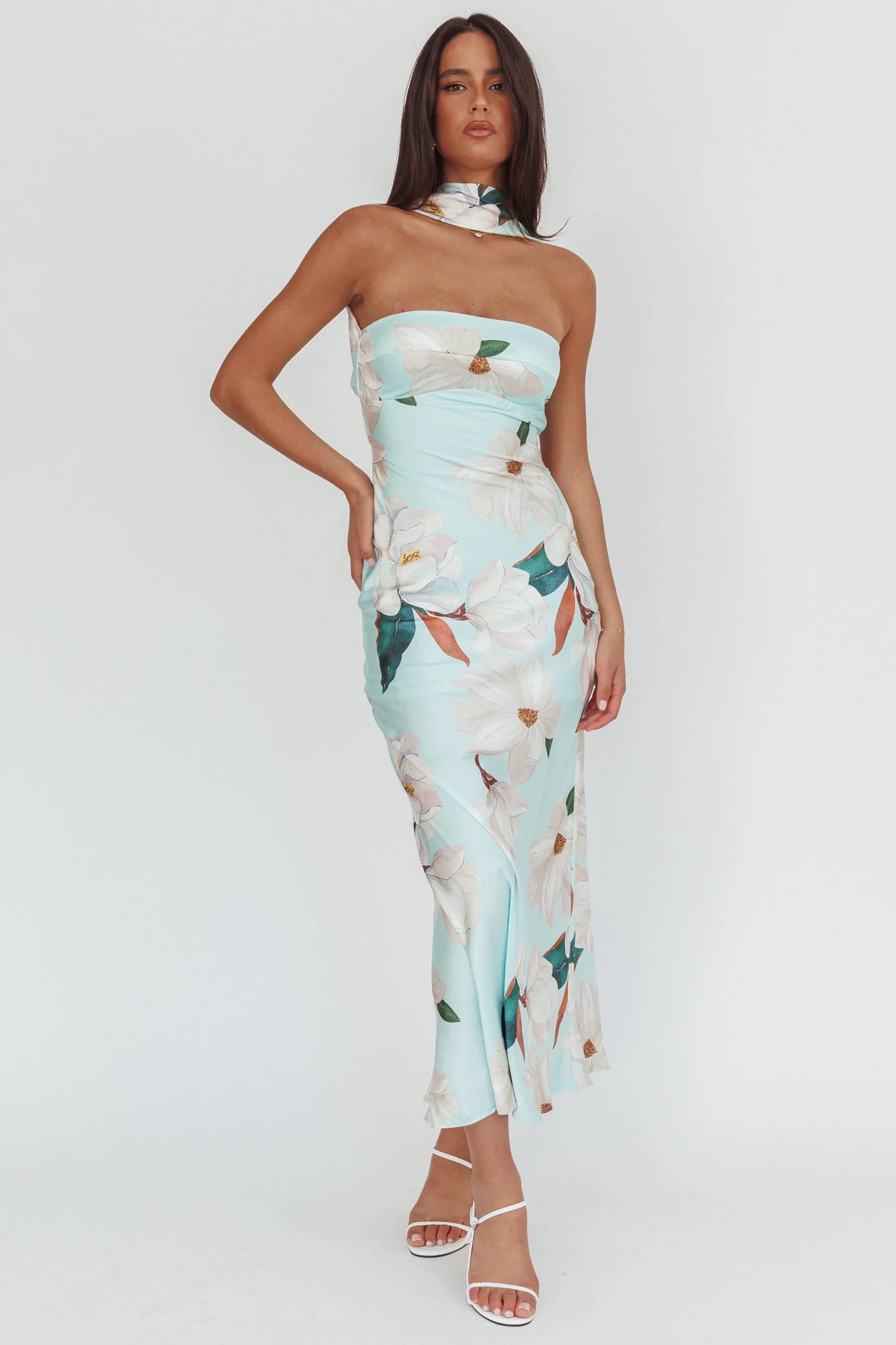 Damsel Reverse Halter Maxi Dress Magnolia Mint - Image 5