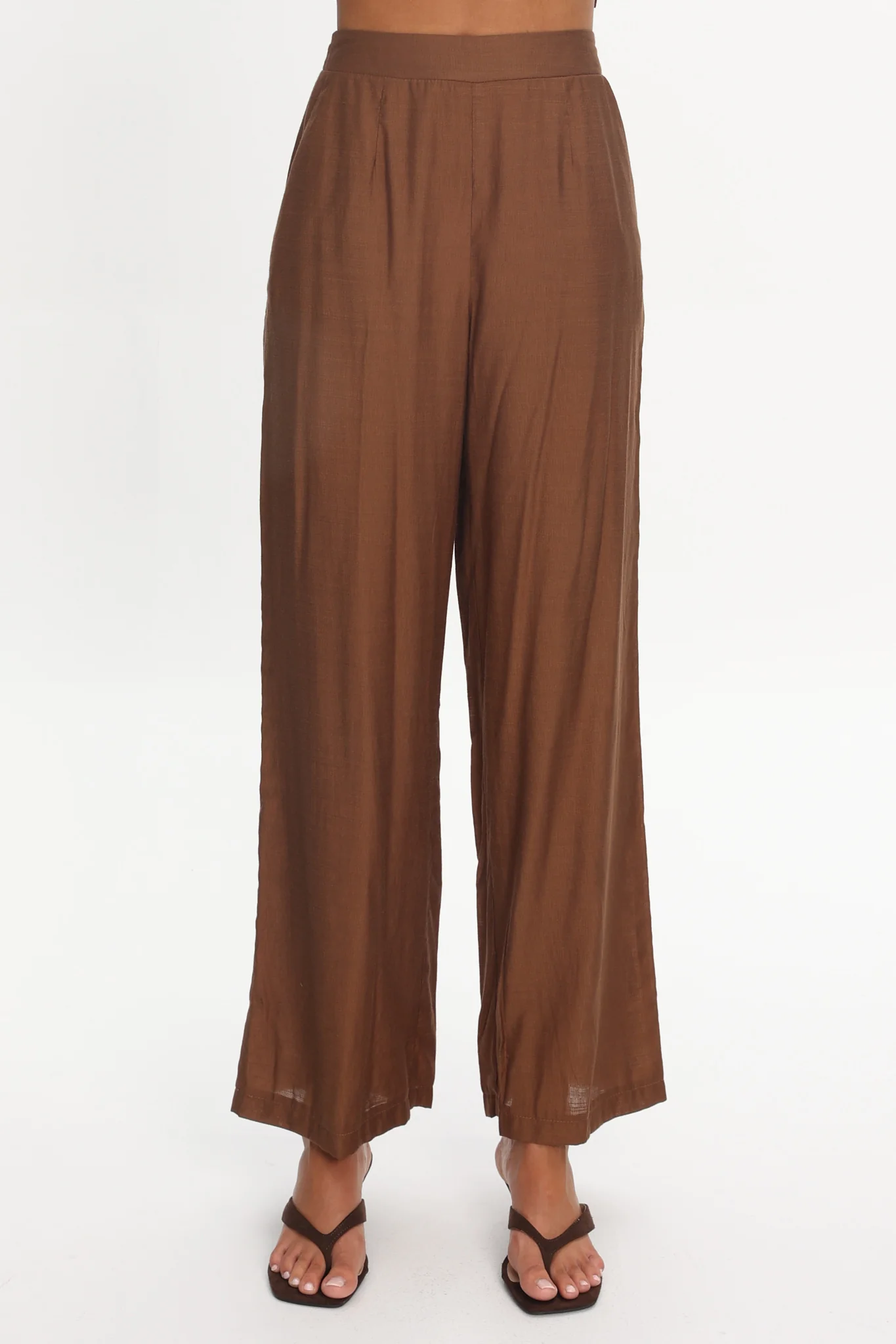 Darylyn Wide Leg Pants Chocolate - Image 3