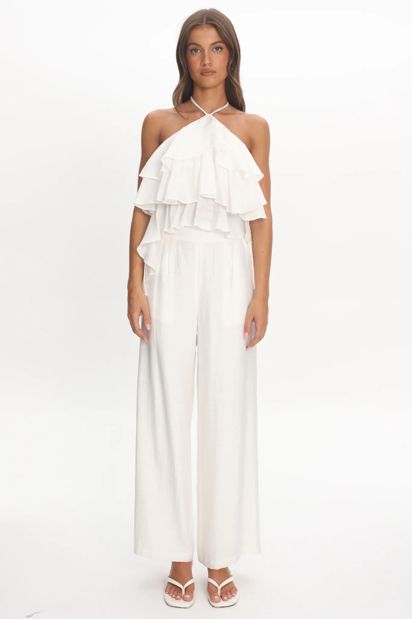 Darylyn Wide Leg Pants Off White - Image 2