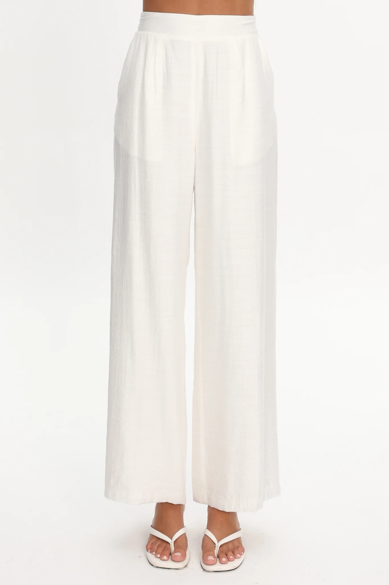 Darylyn Wide Leg Pants Off White - Image 4
