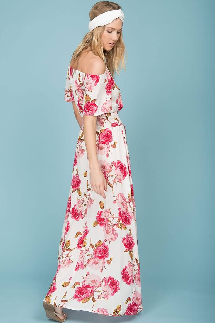 Demi Tube Top Maxi Dress White - Image 5