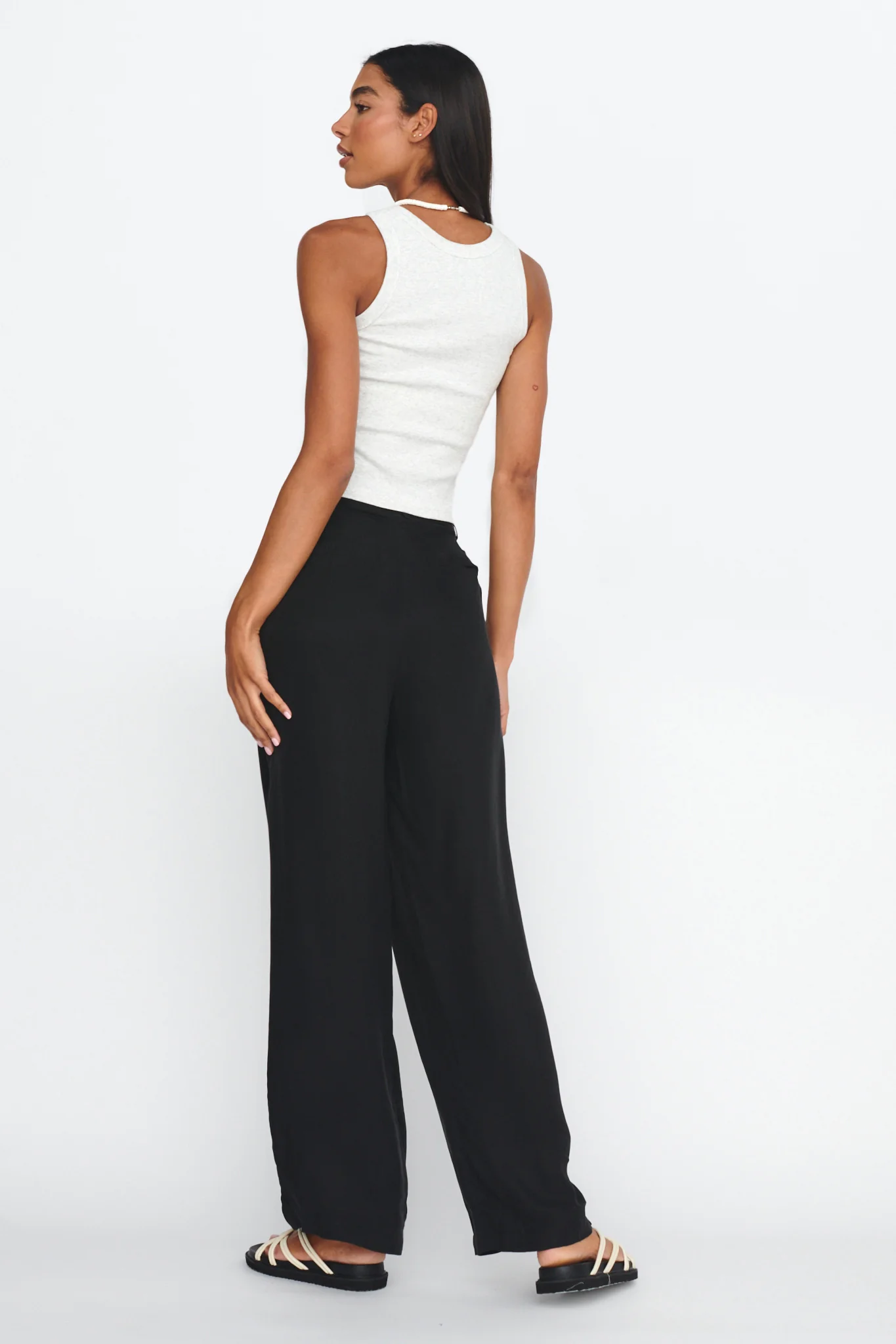 Dodie Straight Leg Trouser Pants Black - Image 3