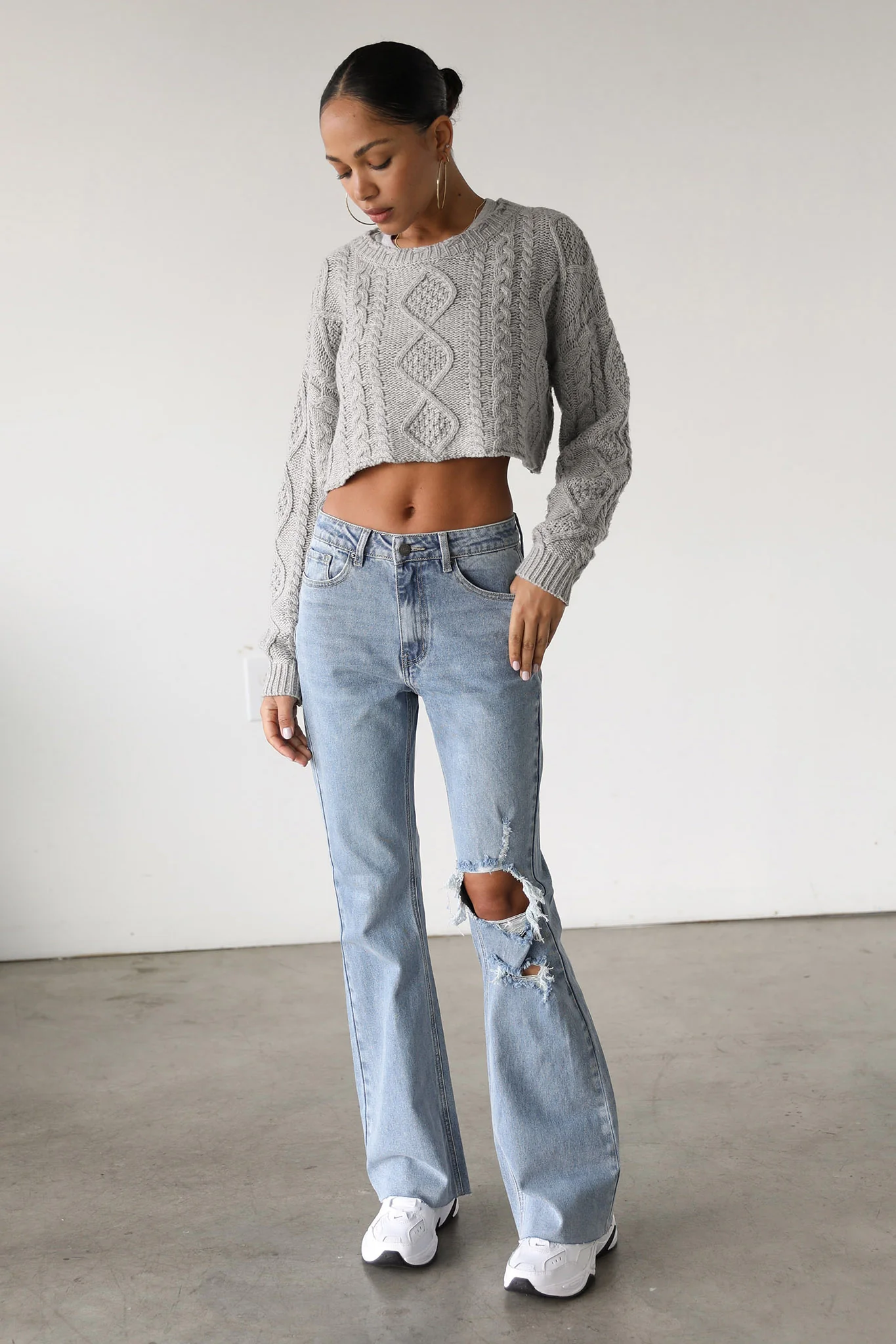 DOGMA High Rise Flare Denim Jeans Medium Wash - Image 6