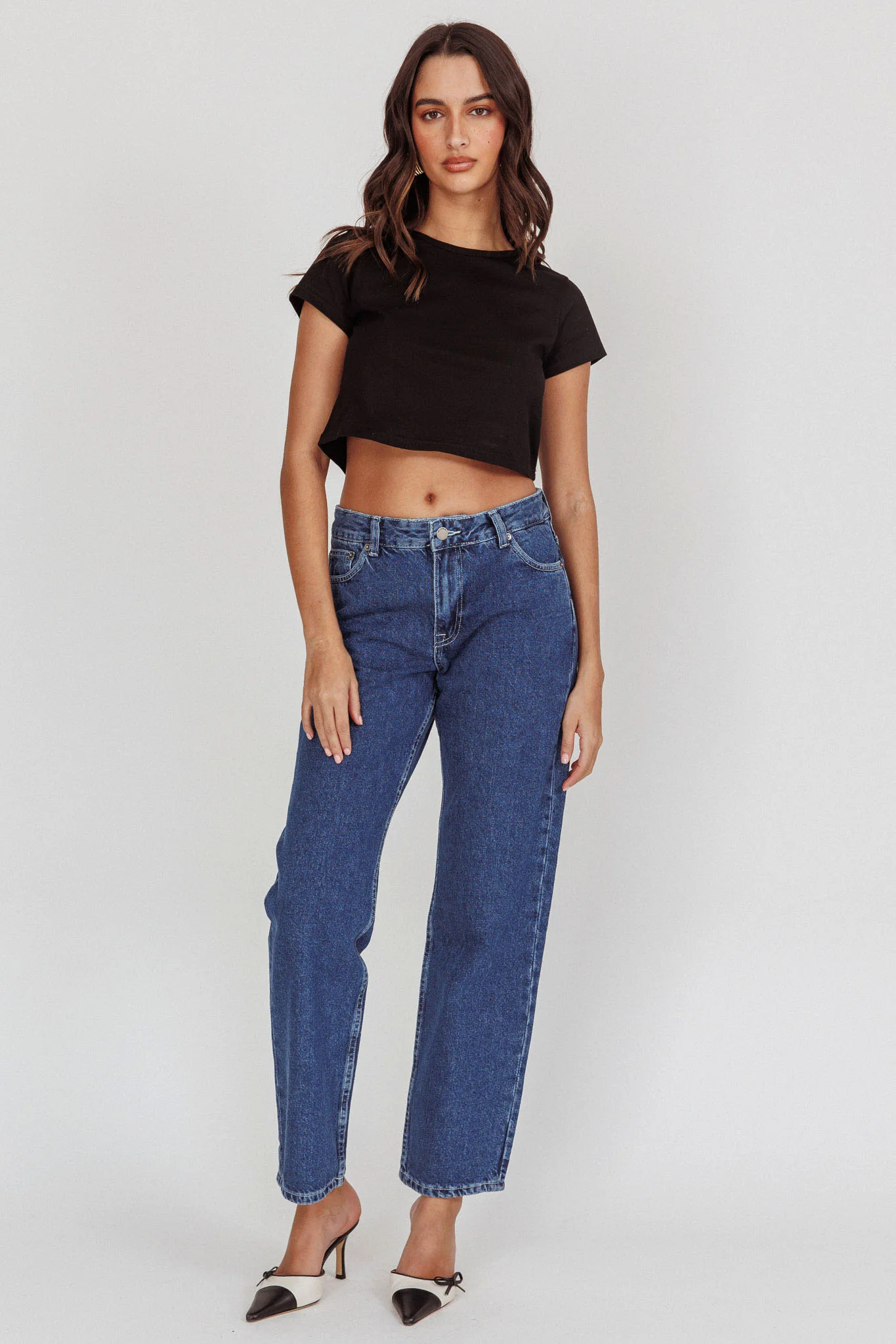 DR DENIM Arch Straight Jeans Pebble Mid Stone - Image 2