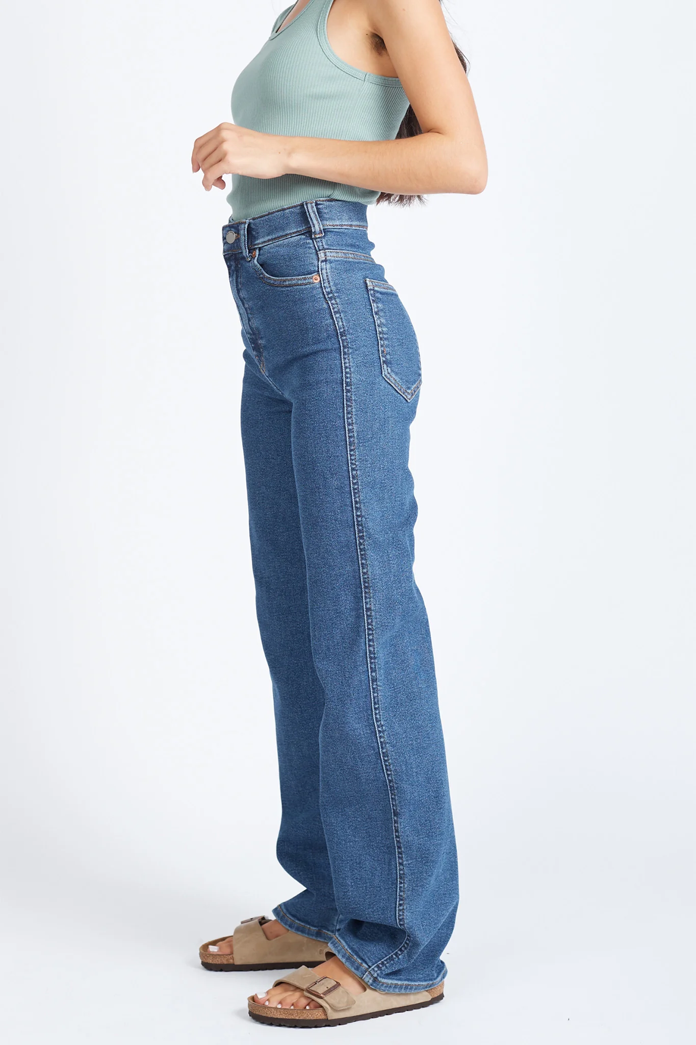 DR DENIM Moxy Straight Jeans Cape Dark Plain - Image 2