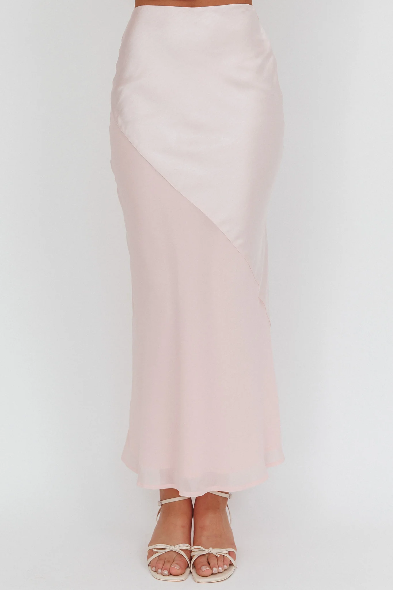 Easy Love Contrast Maxi Skirt Pink - Image 2