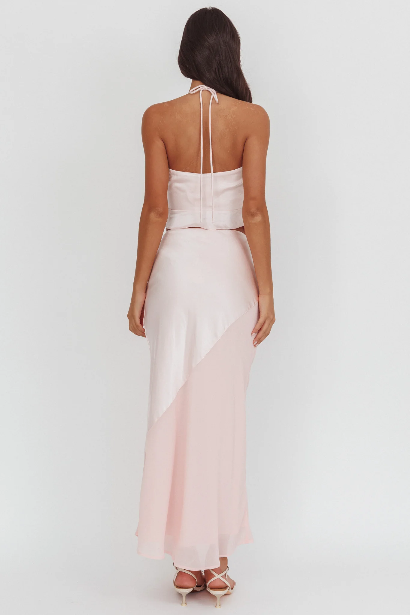 Easy Love Contrast Maxi Skirt Pink - Image 3