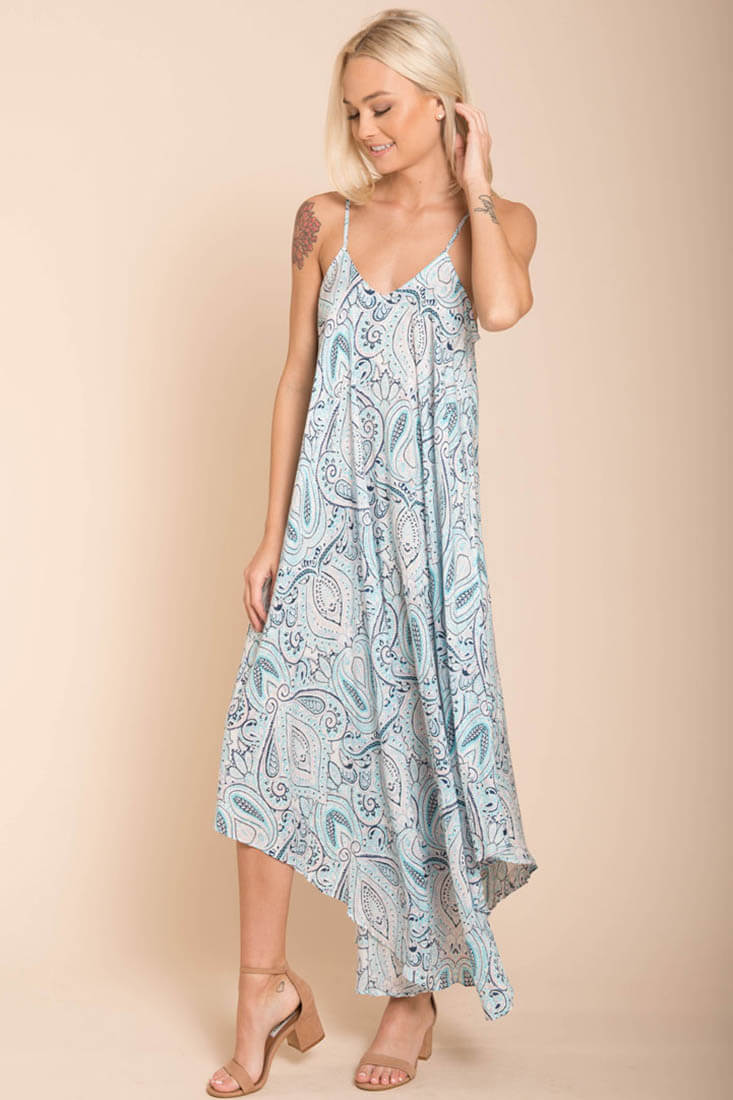 Elora Maxi Blue Maxi Dress - Image 2