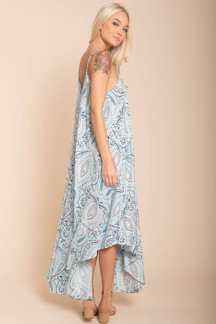 Elora Maxi Blue Maxi Dress - Image 5