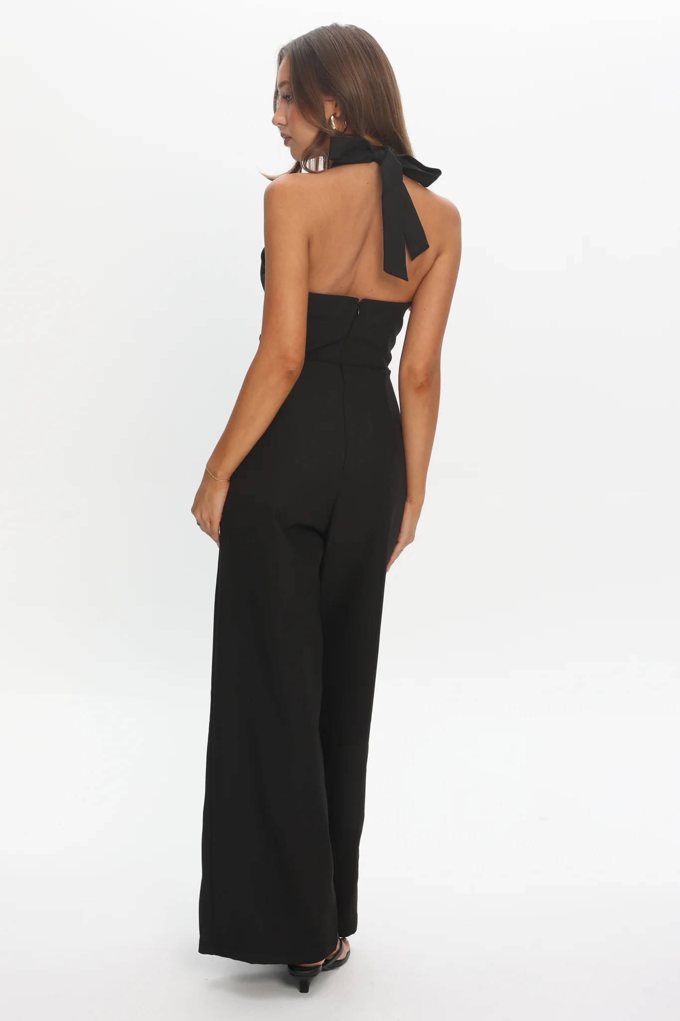 Enlighten Halterneck Jumpsuit Black - Image 3