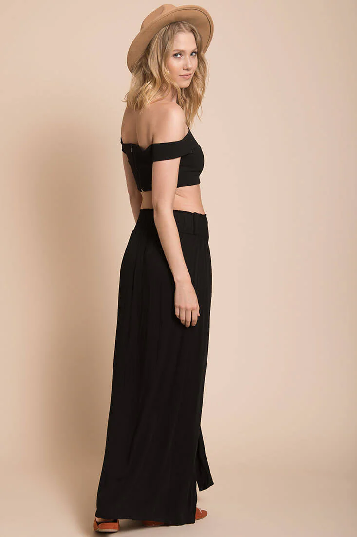 Evalyn High Slit Skirt Black - Image 5