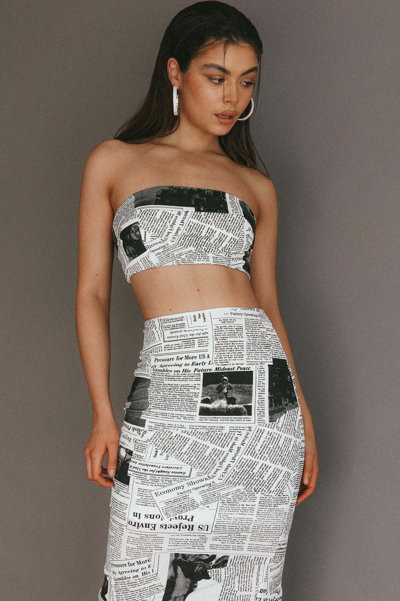 Extra Extra Bandeau Crop Top White - Image 6