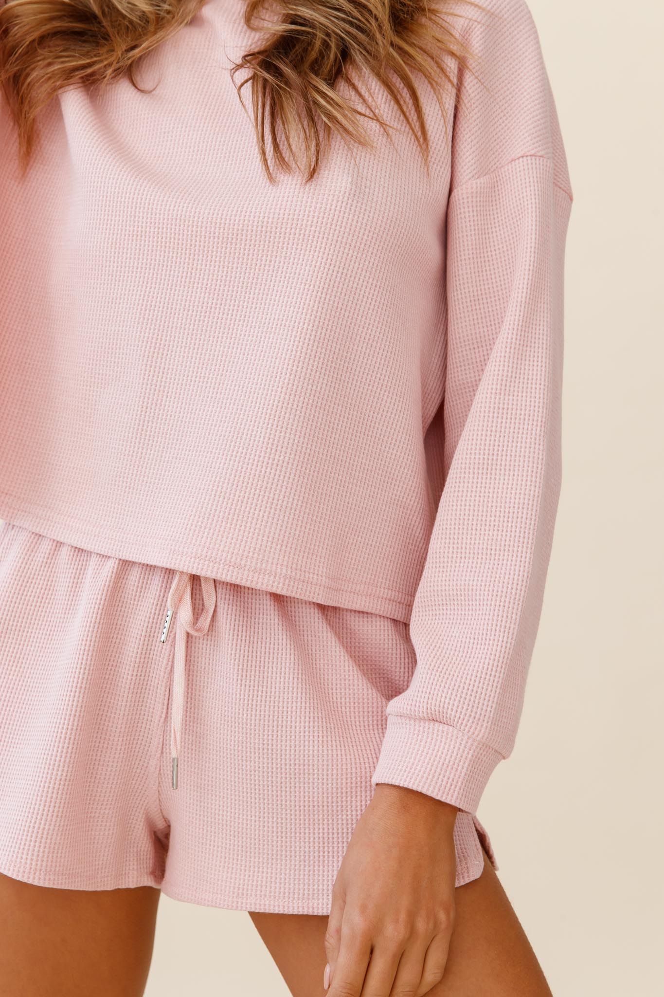 Feels Like Sunshine Dropped Sleeve Pullover Blush - Image 4