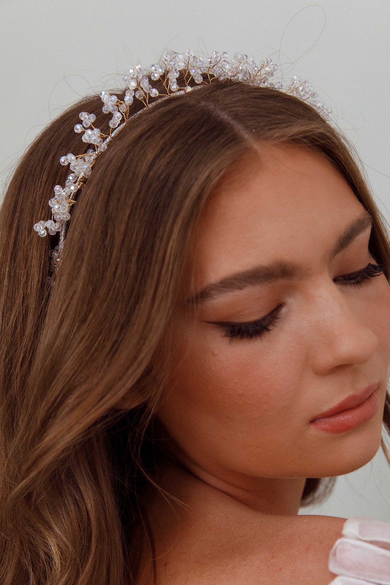 Feuille Crystal Headband Clear - Image 3