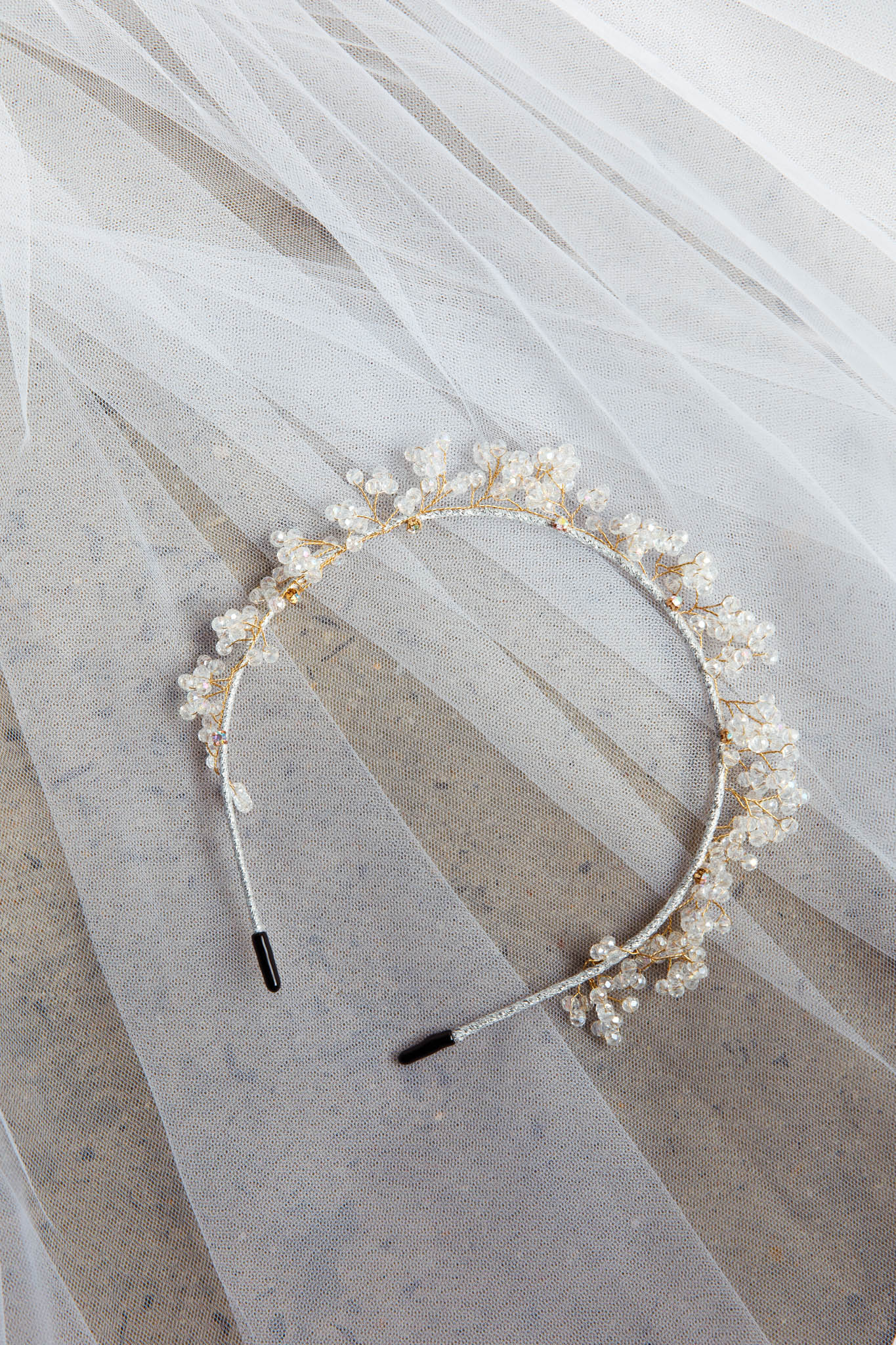 Feuille Crystal Headband Clear - Image 4
