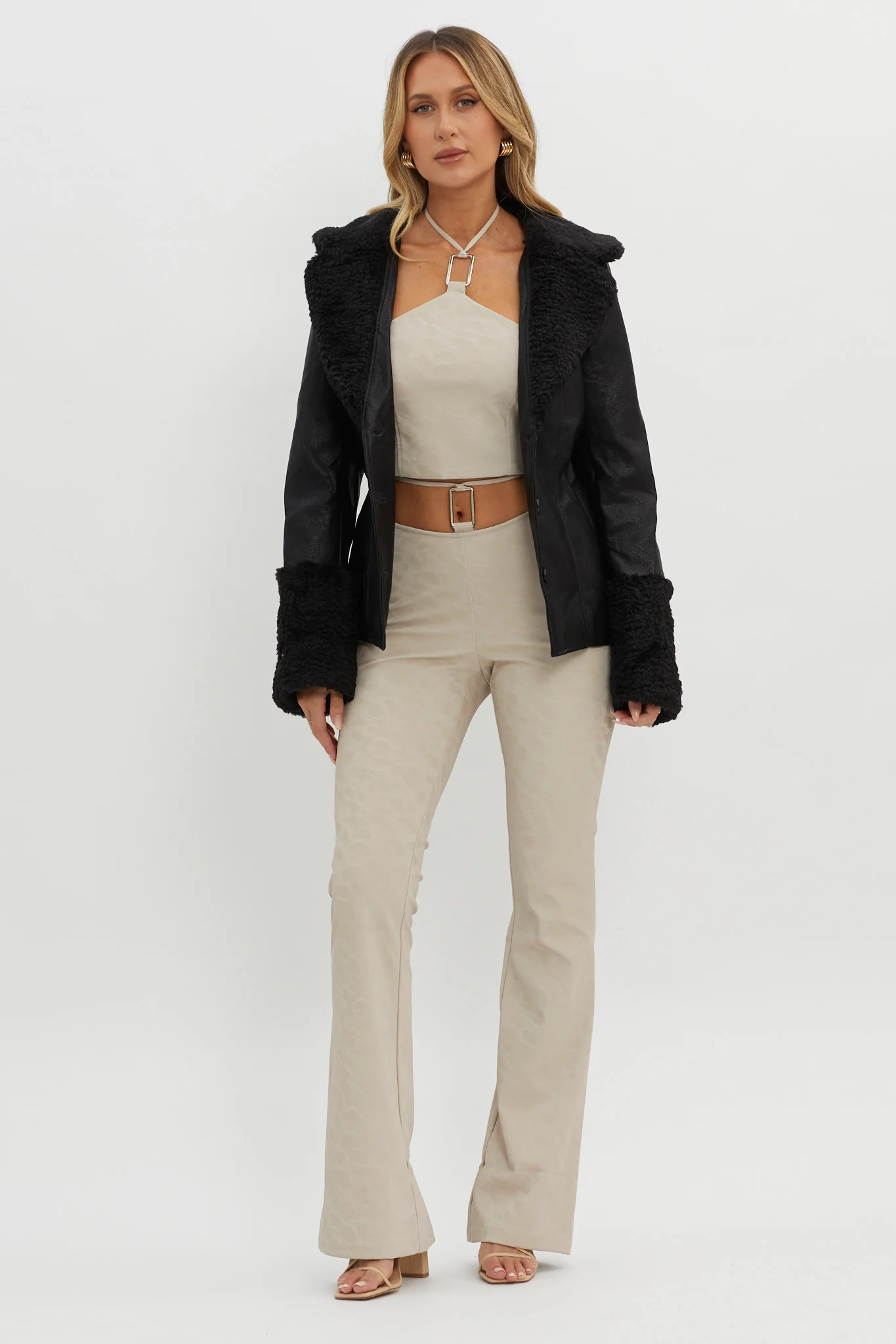 Fireside Teddy Lapel Jacket Black - Image 4